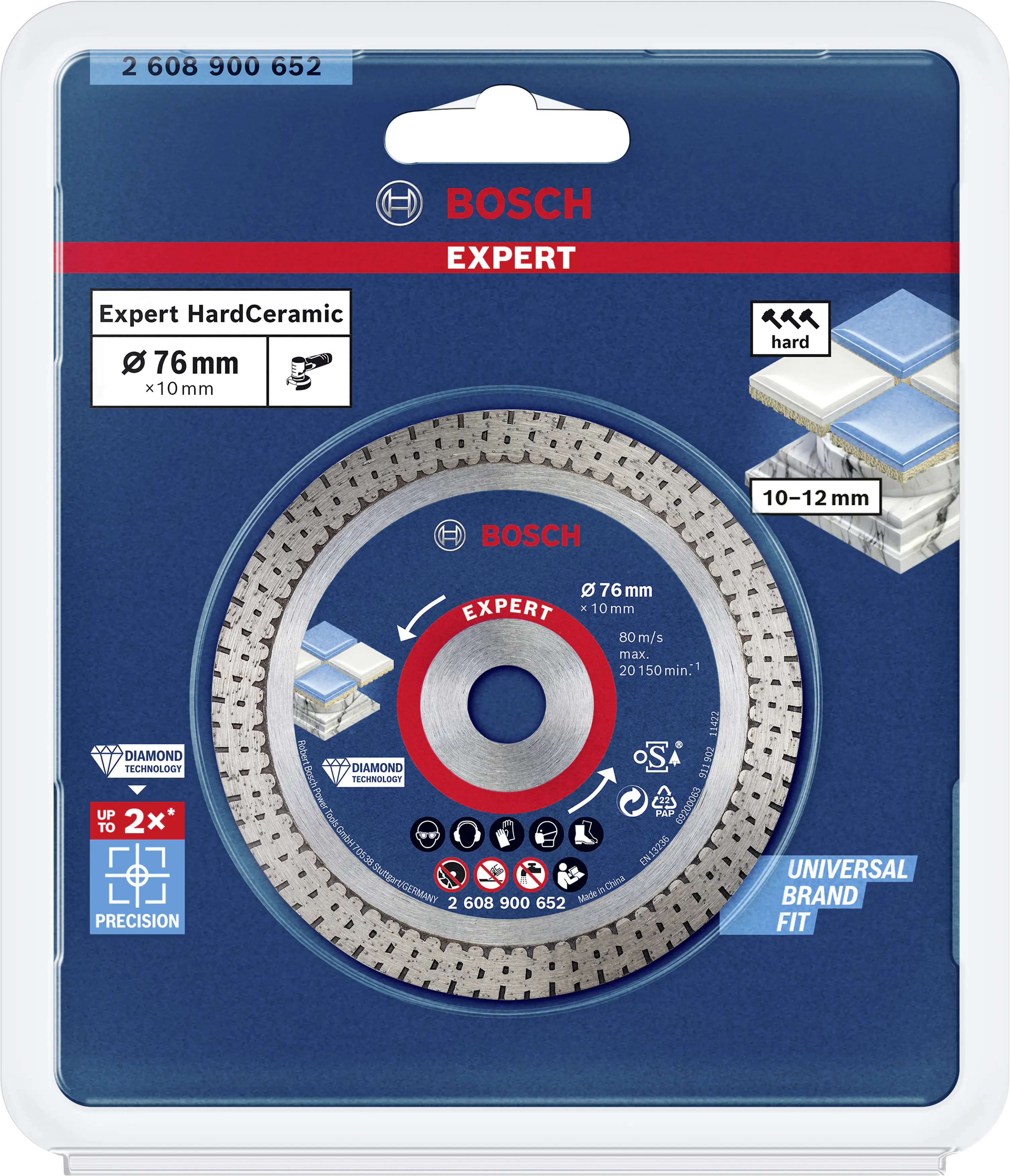 Bosch Expert Hardceramic-Diamanttrennscheibe Ø 76 mm Bohrung 10 mm