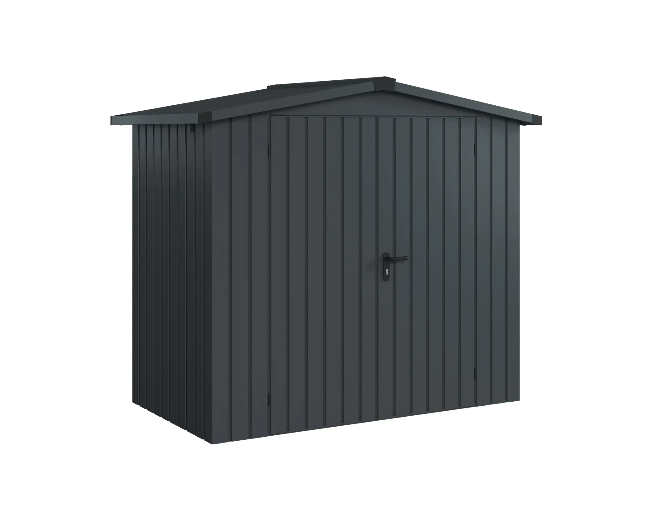 EcoStar Metallgerätehaus Euroline ESD3 anthrazit 214 x 118 cm 2-flg.