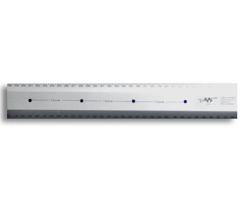 TrendLine Alu-Markierungslineal 100 cm mit 4 Libellen