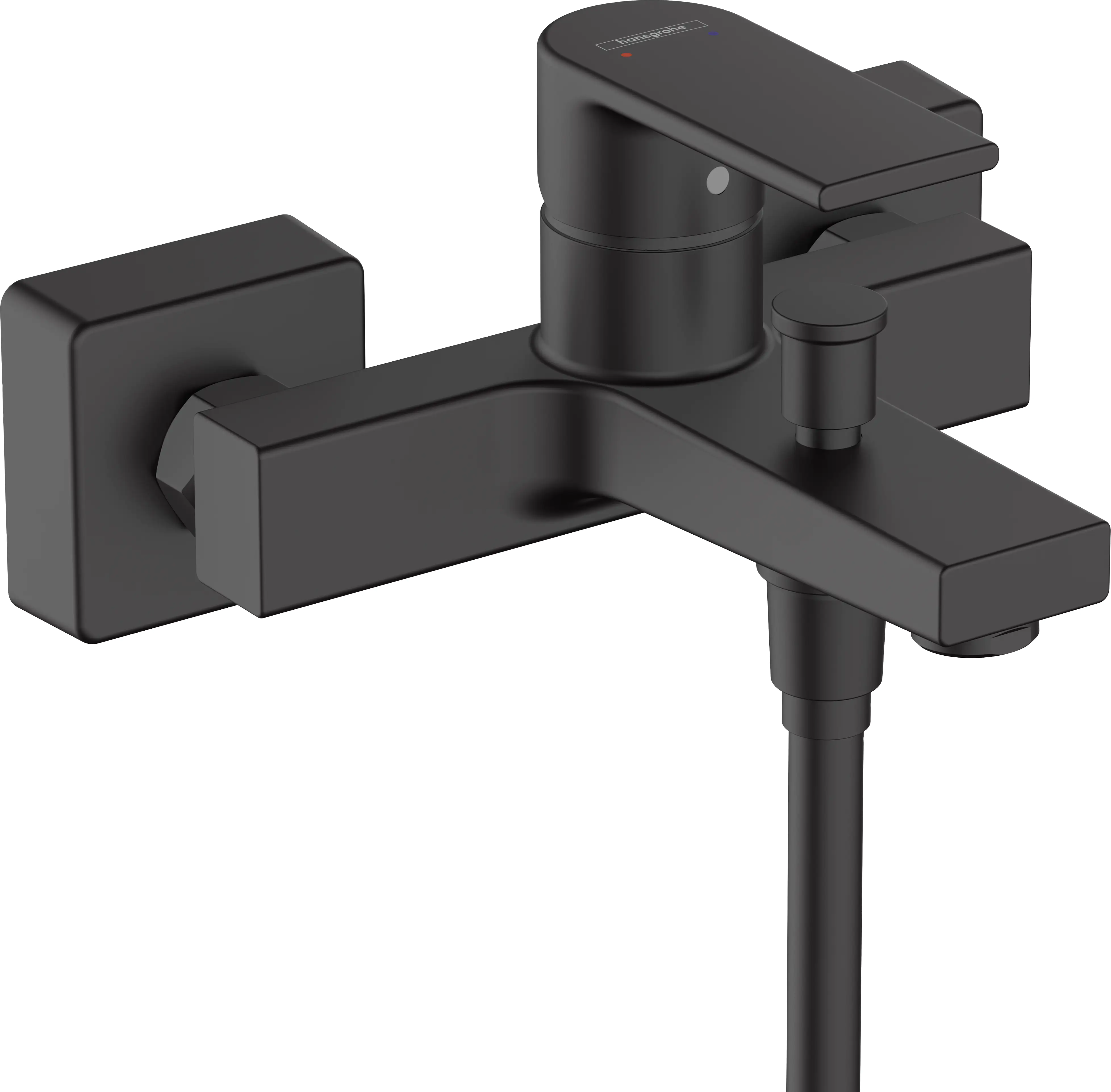 Hansgrohe Einhebel-Wannenmischer Aufputz Vernis Shape mattschwarz