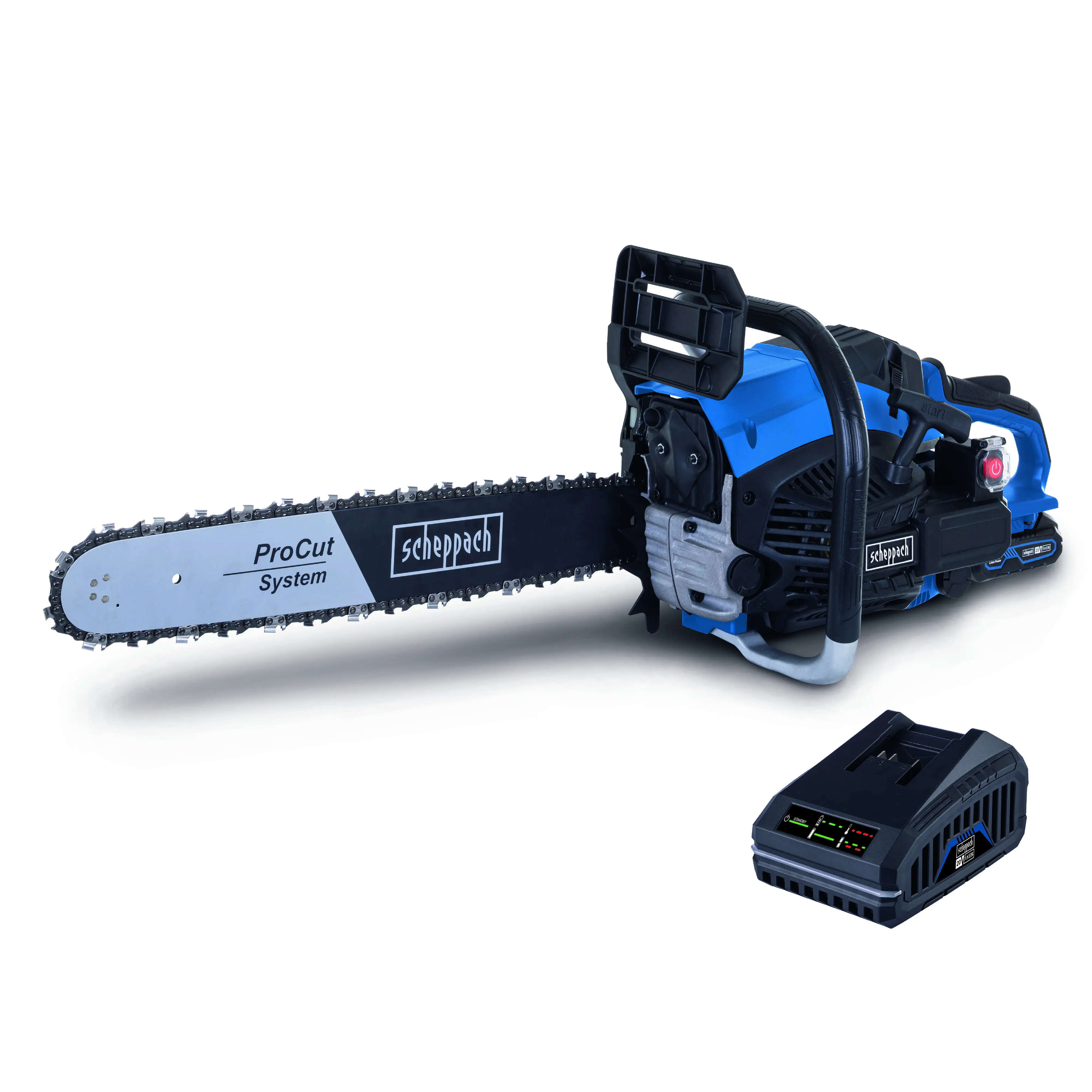 Scheppach Benzin-Kettensäge PCS56E 2,3 kW 51 cm Schwertlänge