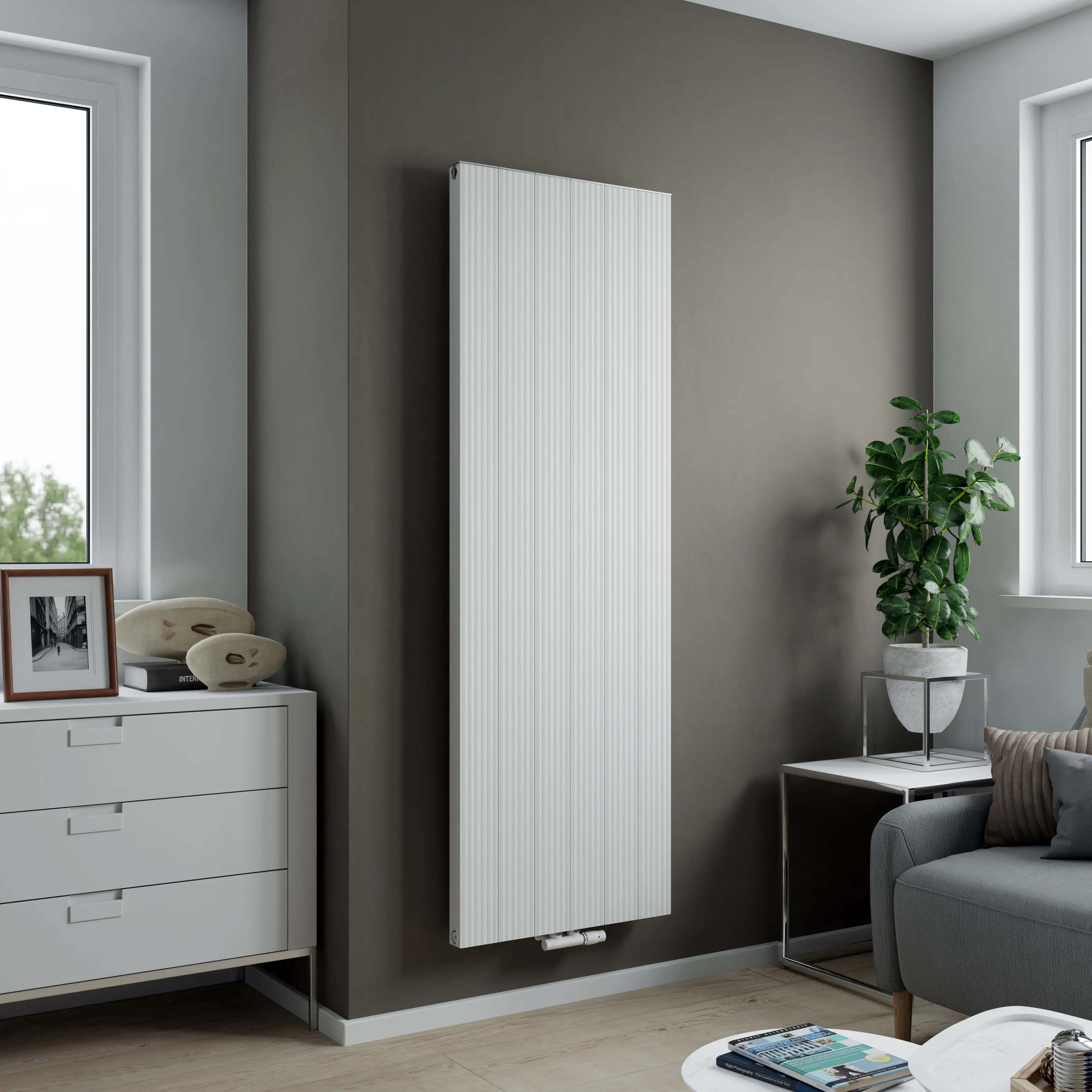 Ximax Design-Heizkörper Valeo 180 x 60 cm 1479 Watt weiß