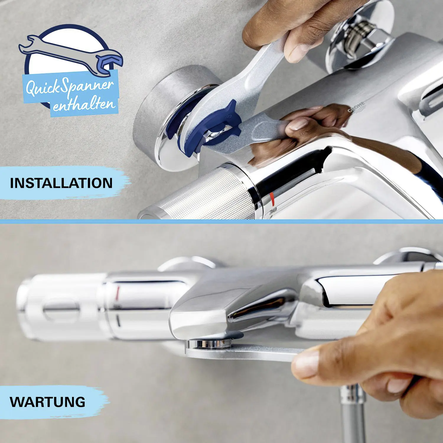 Grohe Kopfbrausesystem Vitalio Joy 260 inkl. Einhebelmischer
