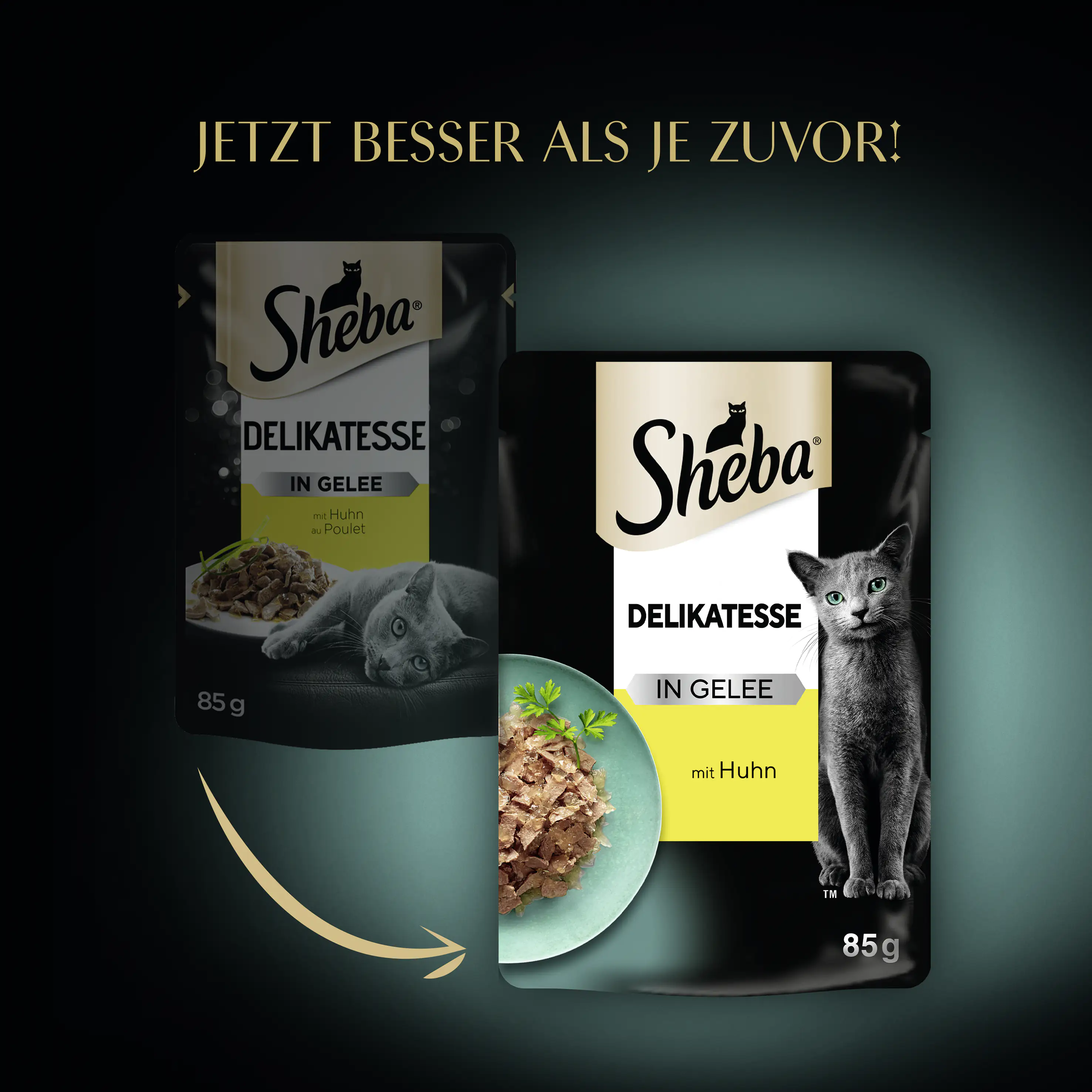 Sheba Delikatesse in Gelee Katzennassfutter Adult 85 g Huhn