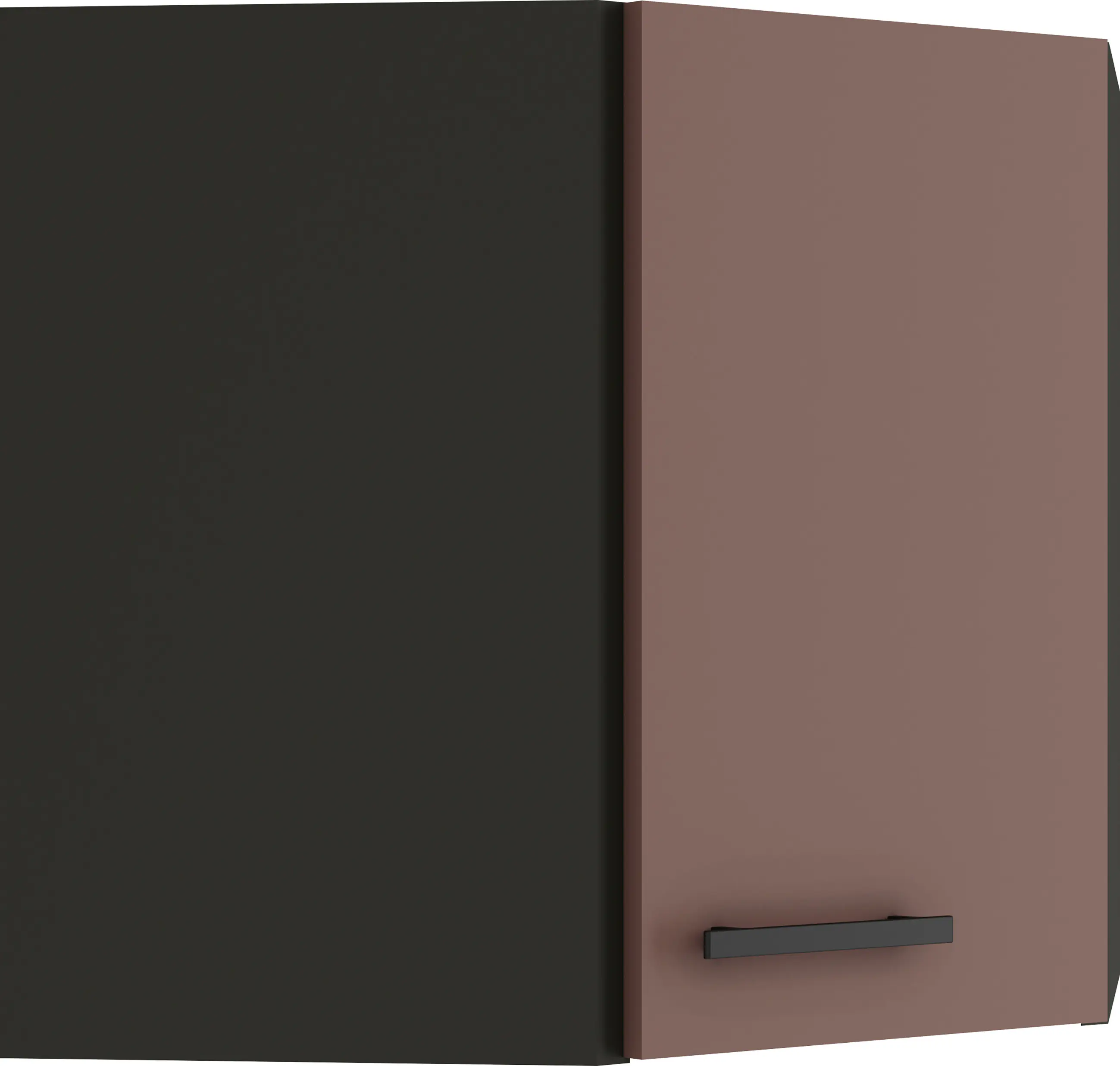 Optifit Eckoberschrank Nizza 407 rostrot/anthrazit matt 60 cm
