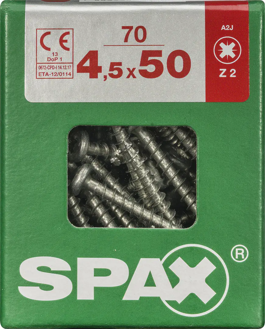 Spax Universalschrauben 4.5 x 50 mm TX 20 - 70 Stk.