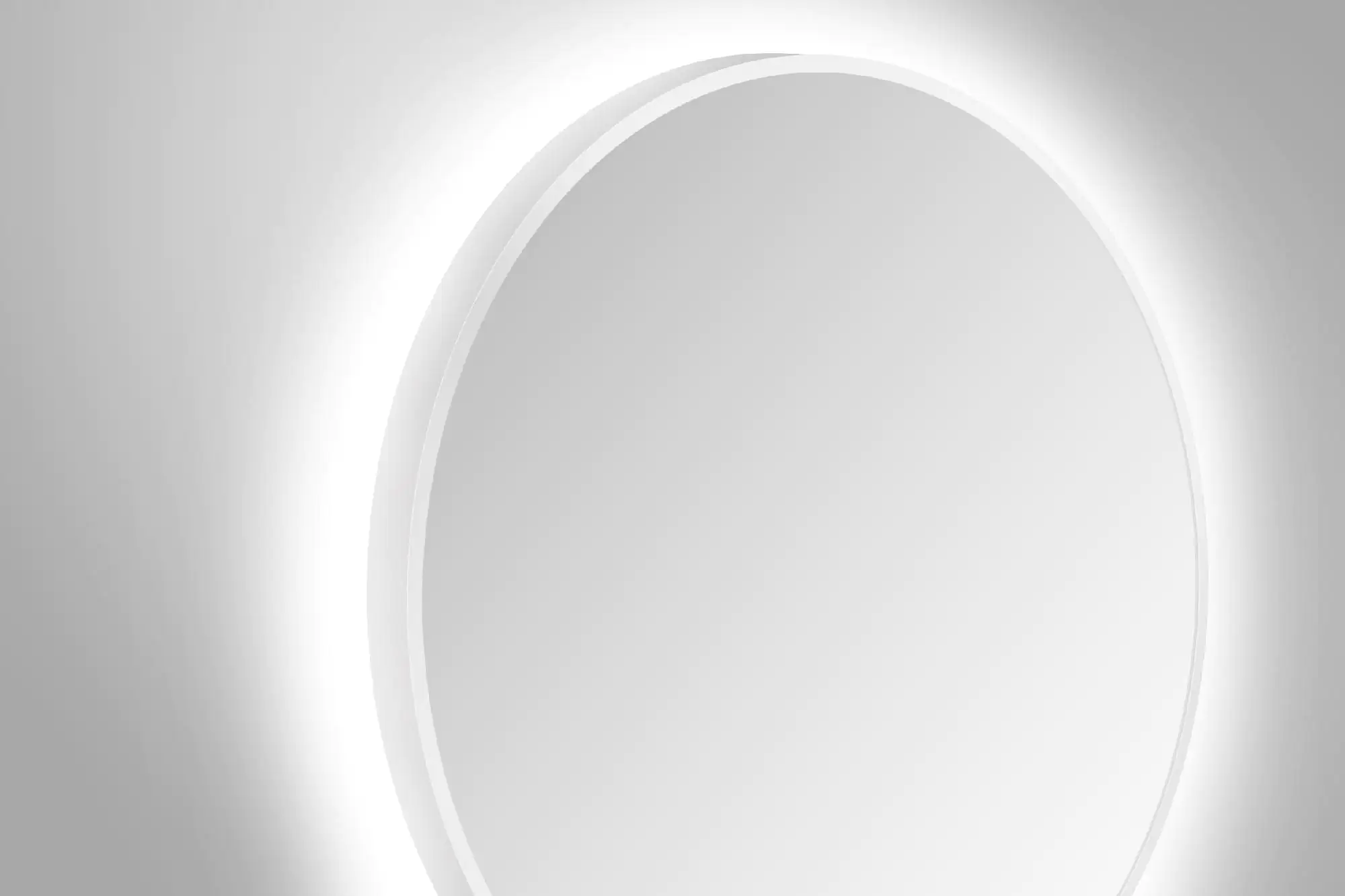DSK LED Lichtspiegel Silver Barbier Ø50 cm, weiß