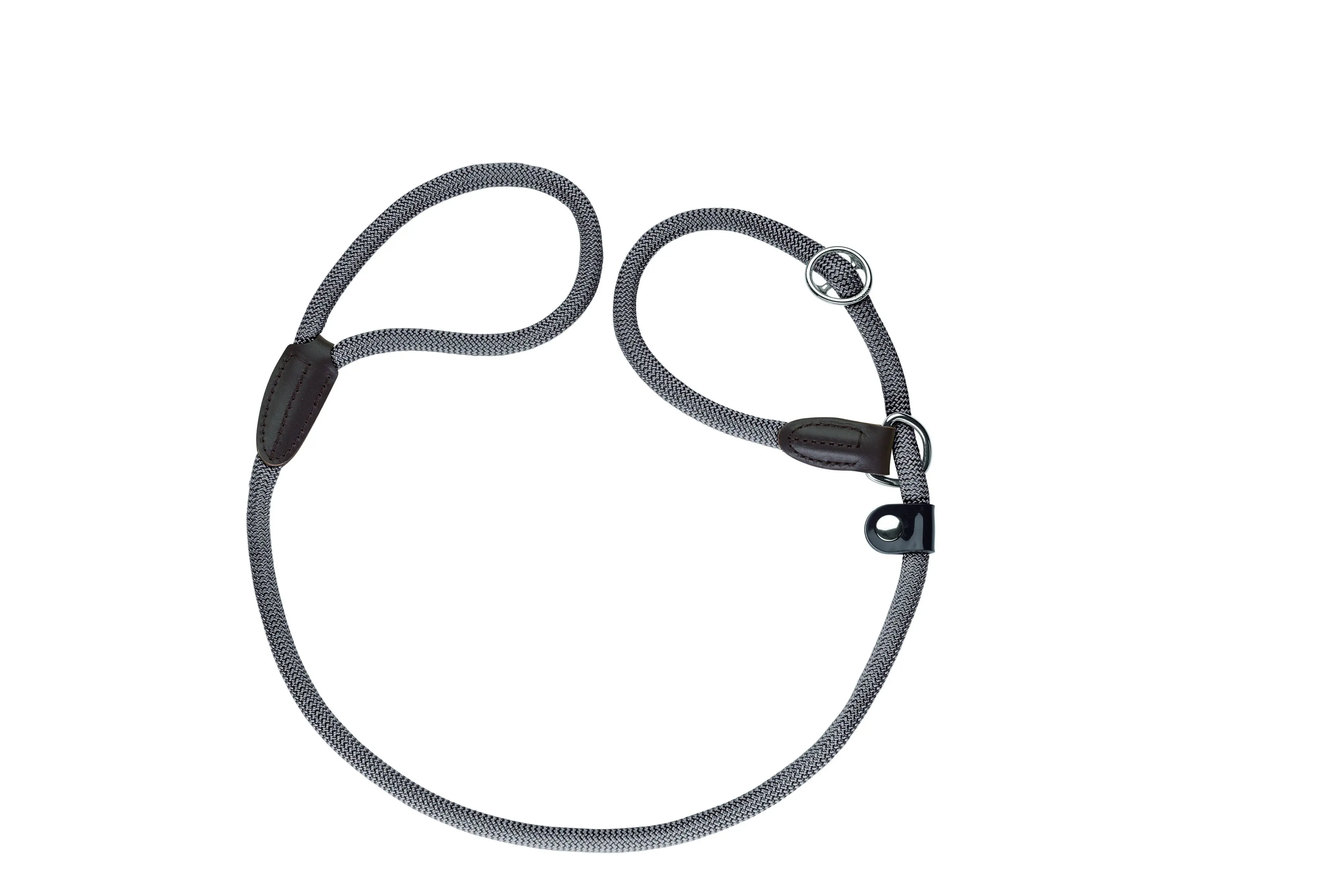 Hunter Hundeleine Freestyle mit Halsung 1,7 m x 1 cm grau