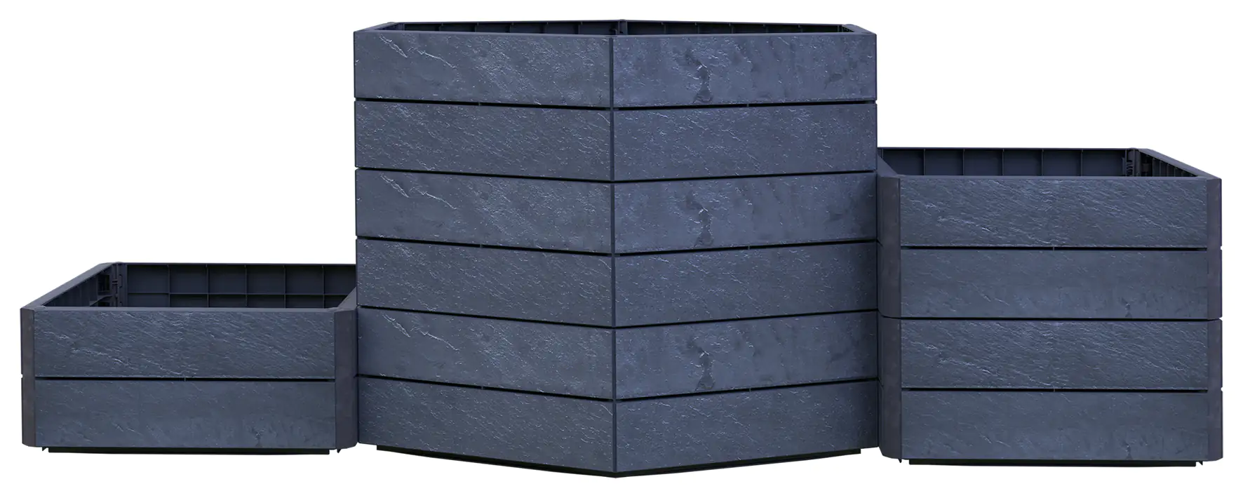 Garantia Hochbeet Ergo Vario 3, stone, Flora Wassersystem