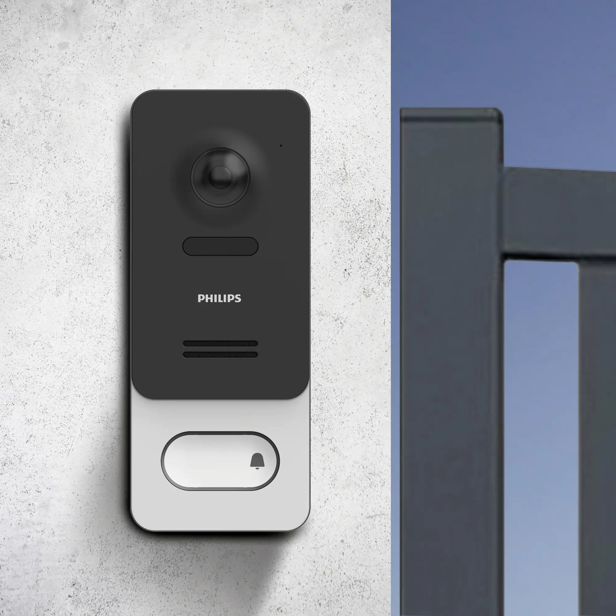 Philips Türsprechanlage WelcomeEye Wireless Video-Türsprechanlage, 7 Zoll Touchscreen