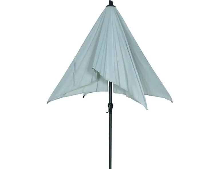 Siena Garden Mittelstockschirm Avio grau 250 x 200 cm