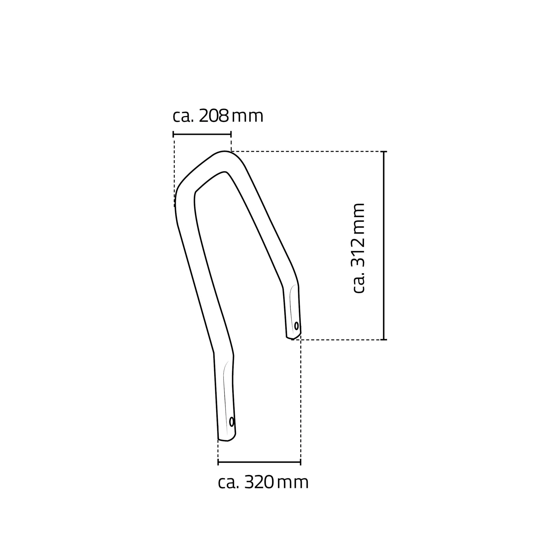Ridder Armlehnen für Bad-Hocker Pro, chromfarben, Aluminium