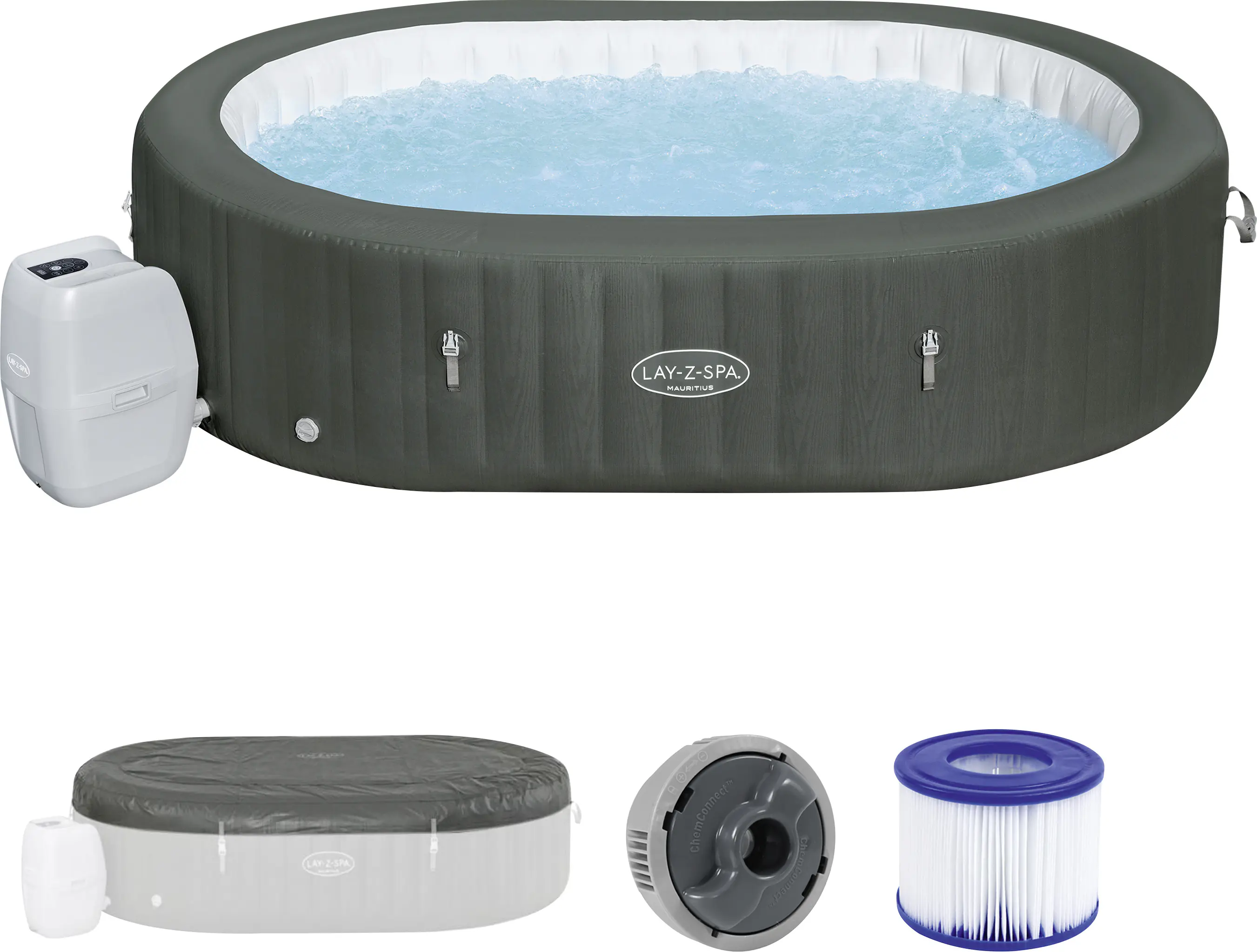 Bestway Whirlpool LAY-Z-SPA Mauritius AirJet oval 270 x 180 x71 cm