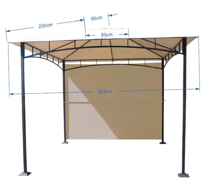 TrendLine Ersatzdach für Pavillon Menorca 300 x 300 cm beige