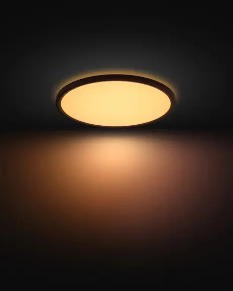 Philips Hue LED Deckenleuchte Tento rund schwarz Ø 42,1 cm warmweiß-kaltweiß