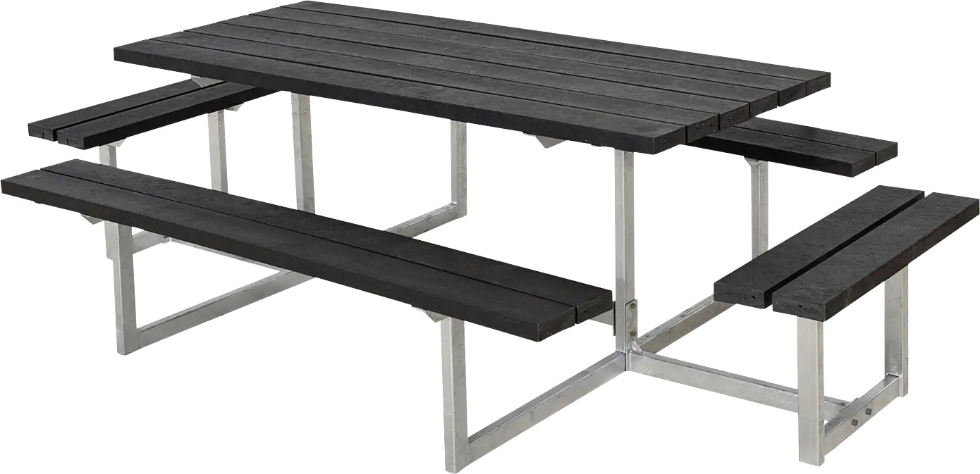 Plus Kombimöbel Basic 260 x 160 x 73 cm Kunststoff, schwarz strukturiert
