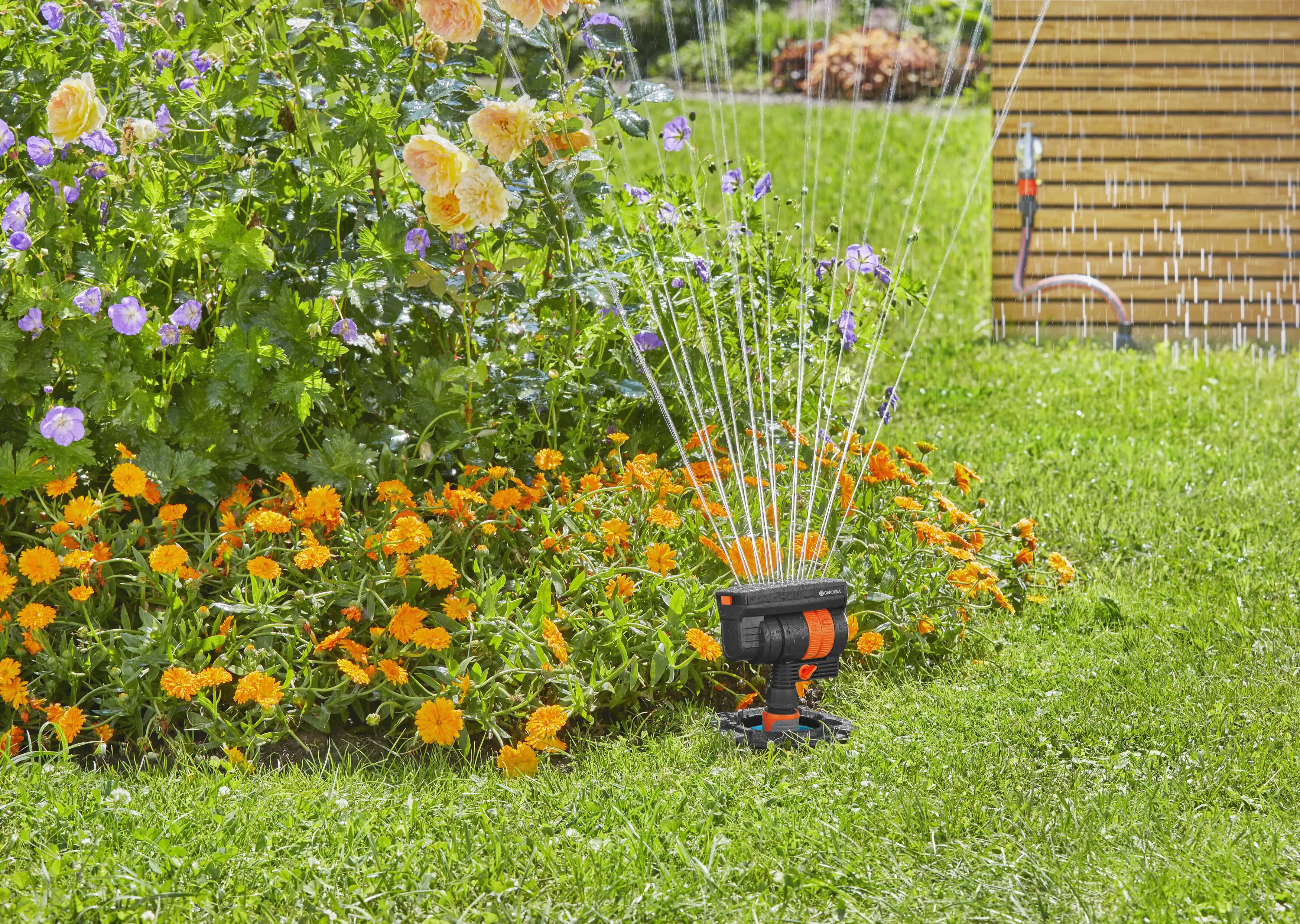 Gardena Start-Set Pipeline mit Viereckregner 3/4"-Innengewinde