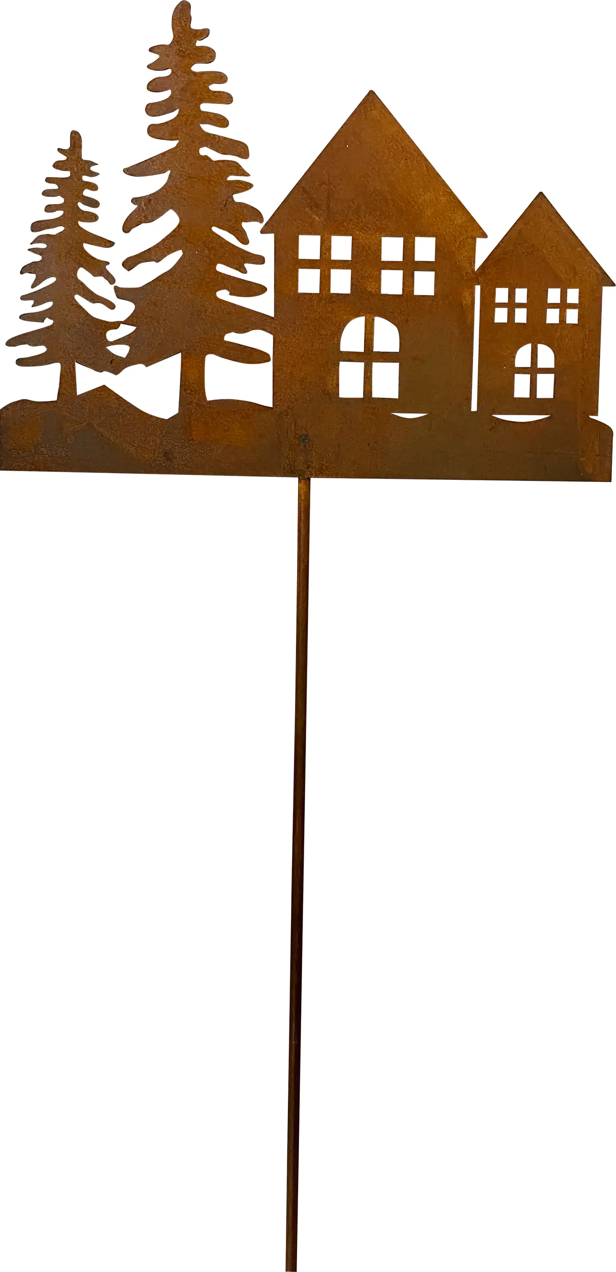 TrendLine Dekostecker Metall Haus 96 cm rost