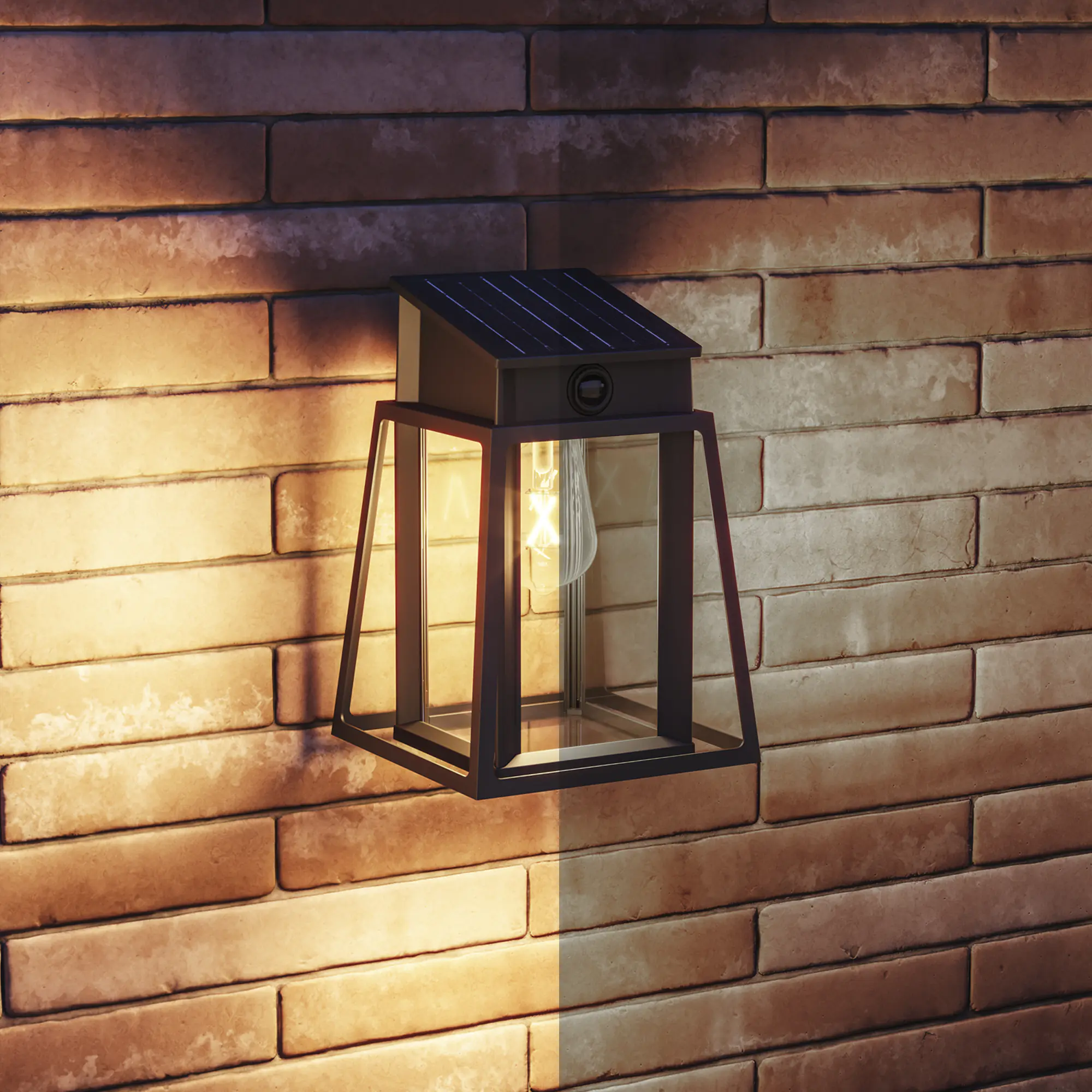 Philips Solar Wandleuchte Lysin Wand 33,5 x 23,5 x 23,5 cm warmweiß