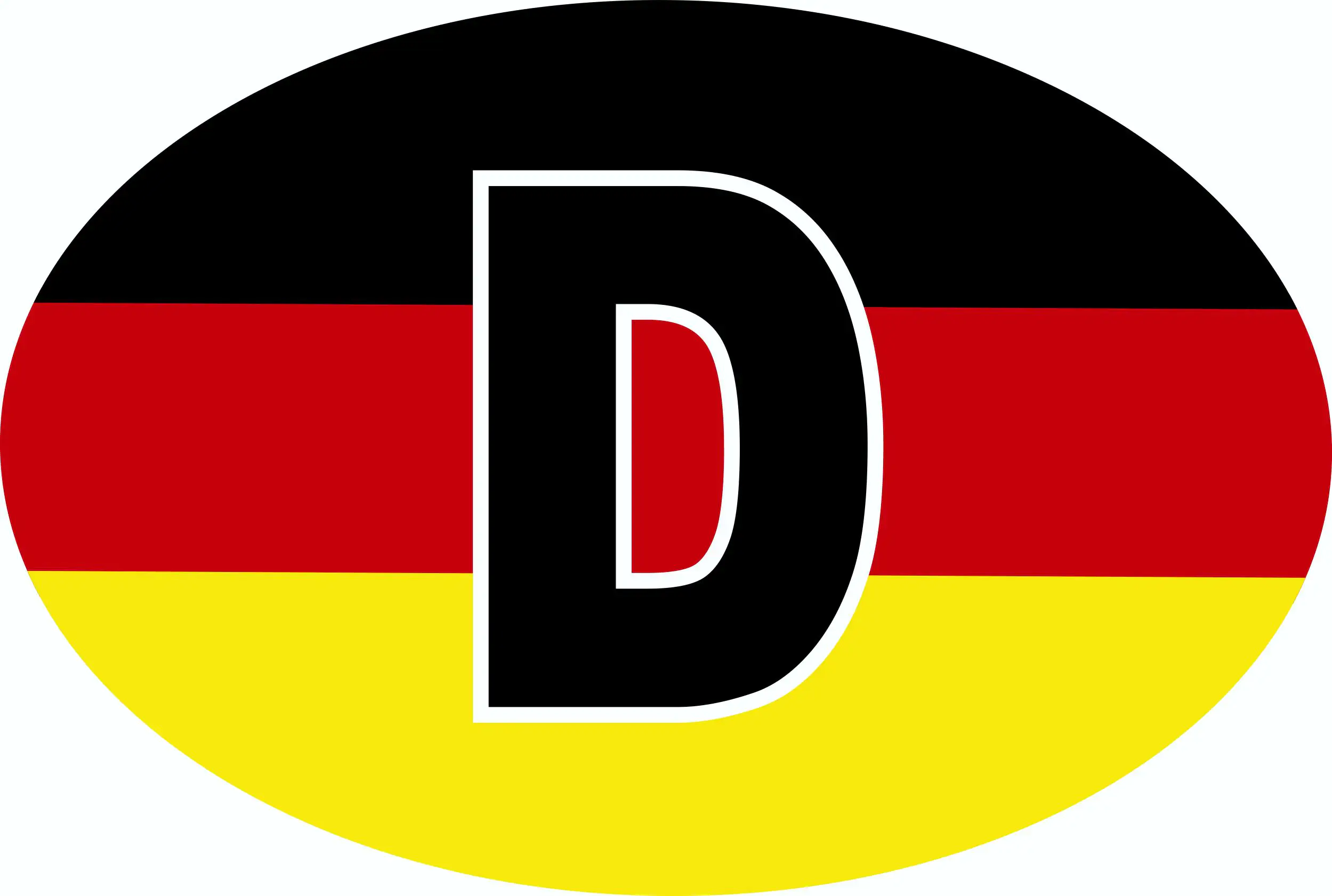 Hermann Schütz Aufkleber Deutschland-Flagge 125x85mm
