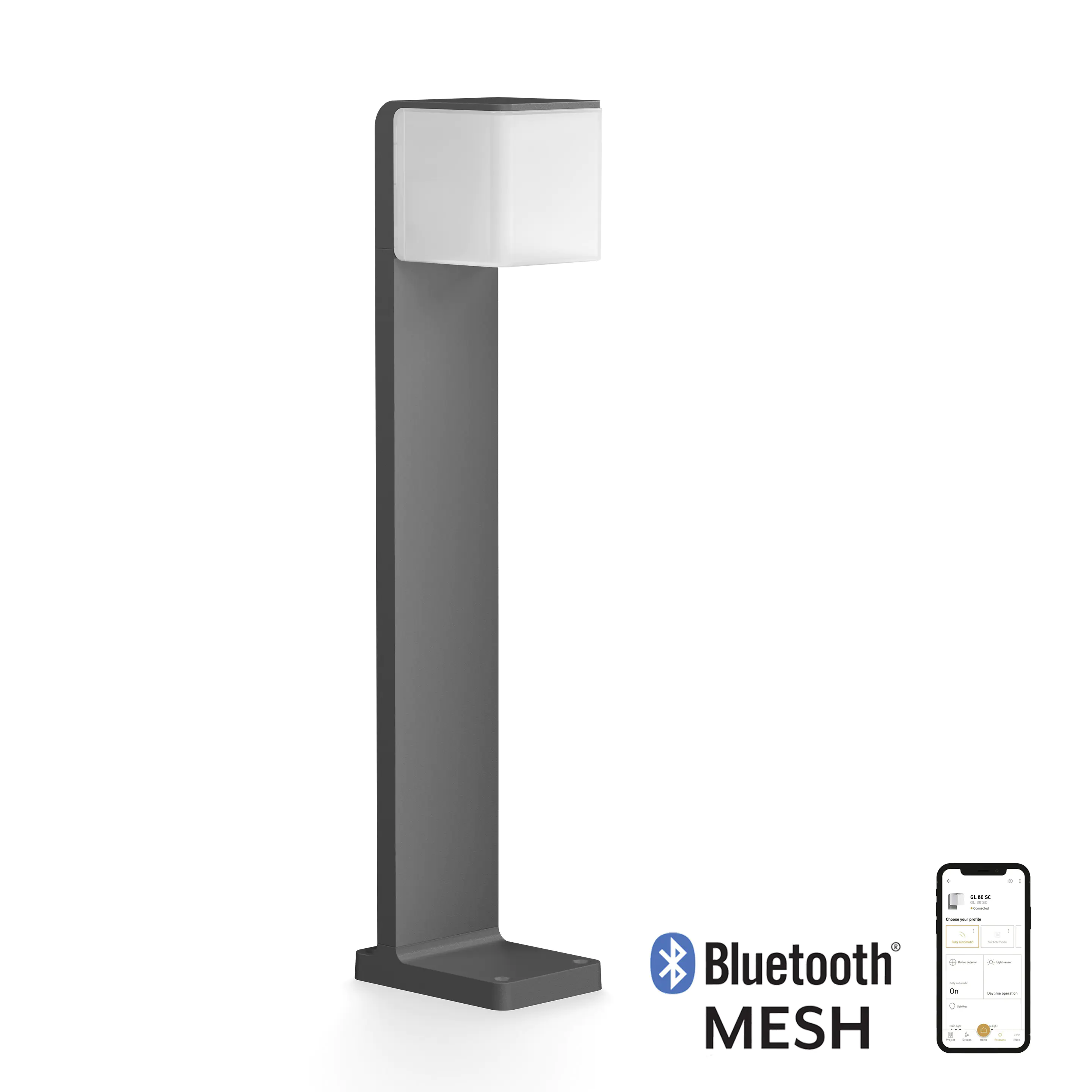Steinel Außenleuchte GL 80 SC Anthrazit mit Bewegungsmelder & Bluetooth
