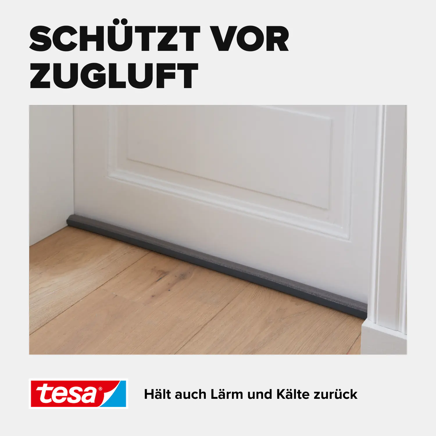 tesa Insulation Türbodendoppeldichtung grau, 95 cm x 25 mm