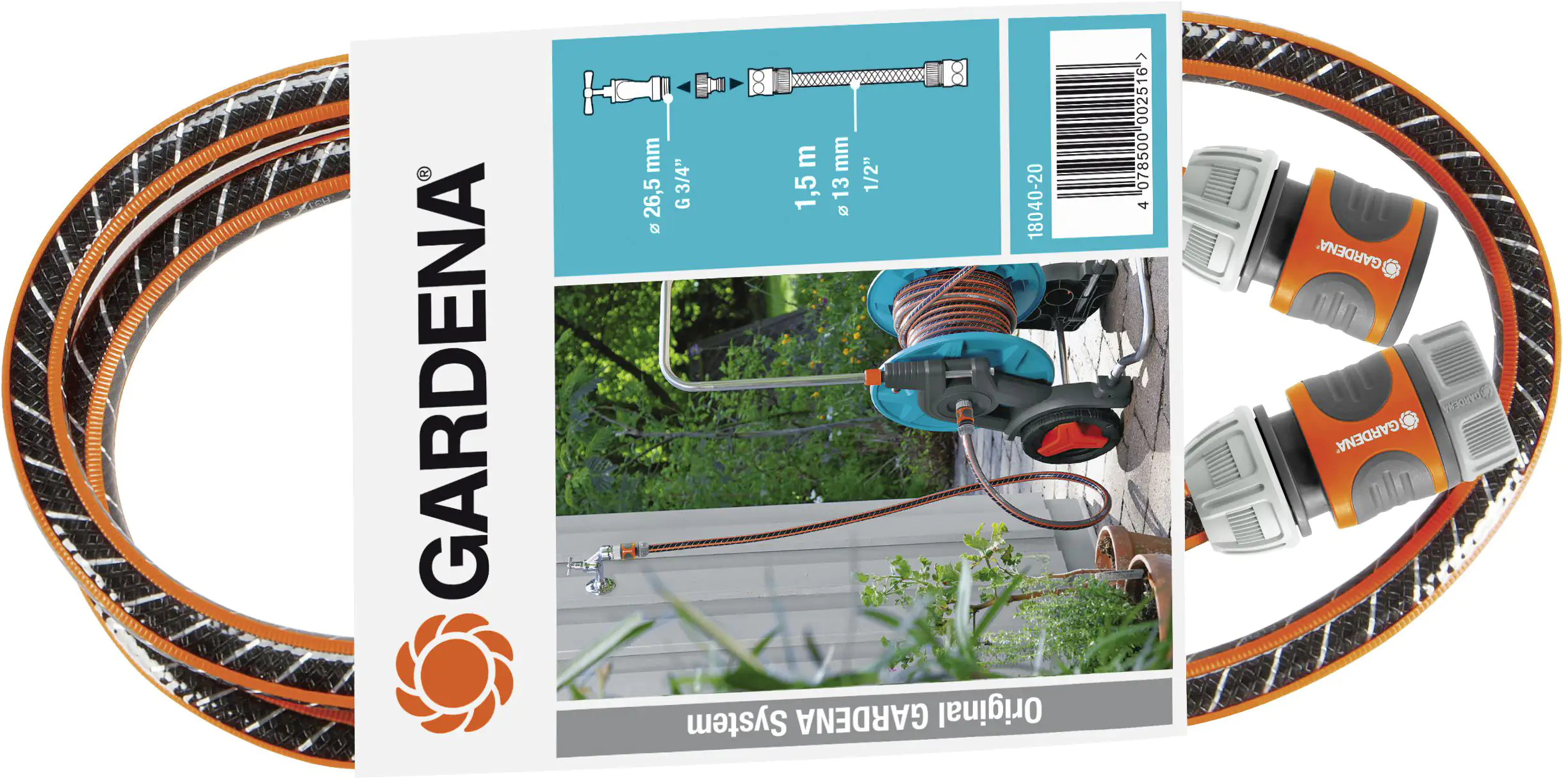 Gardena Anschlussgarnitur Flex 13 mm (1/2") 1,5 m