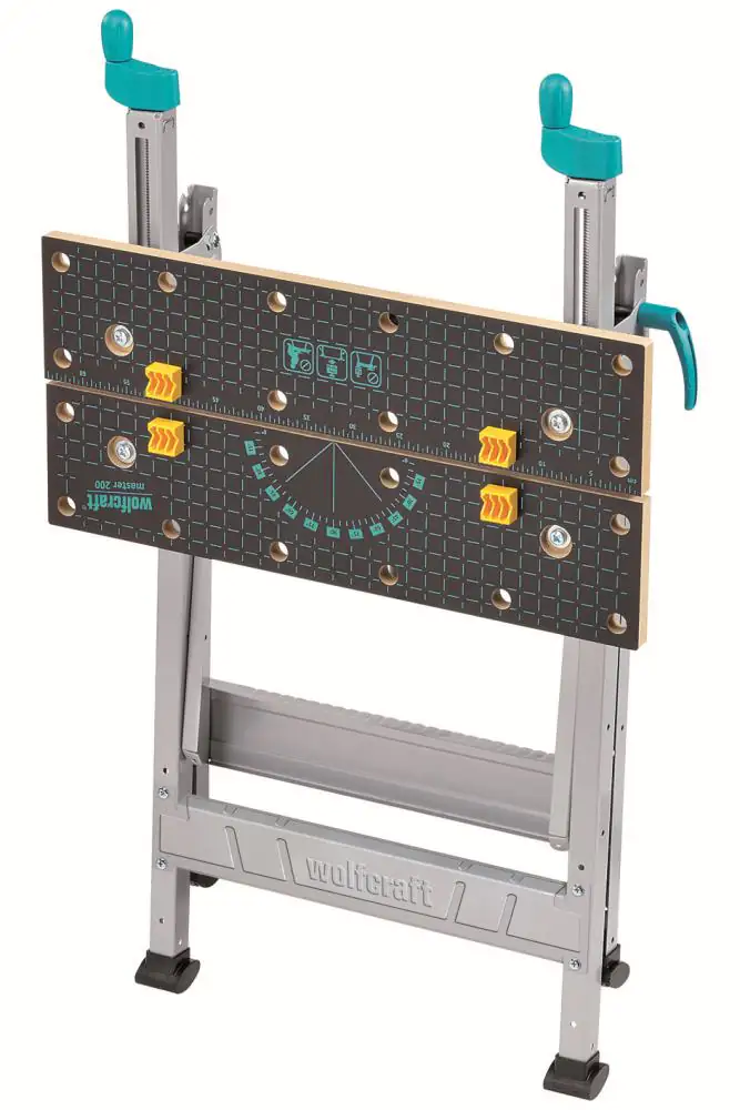 Wolfcraft Spanntisch Master 200 MDF Arbeitsfläche 64,5 x 30,0 cm