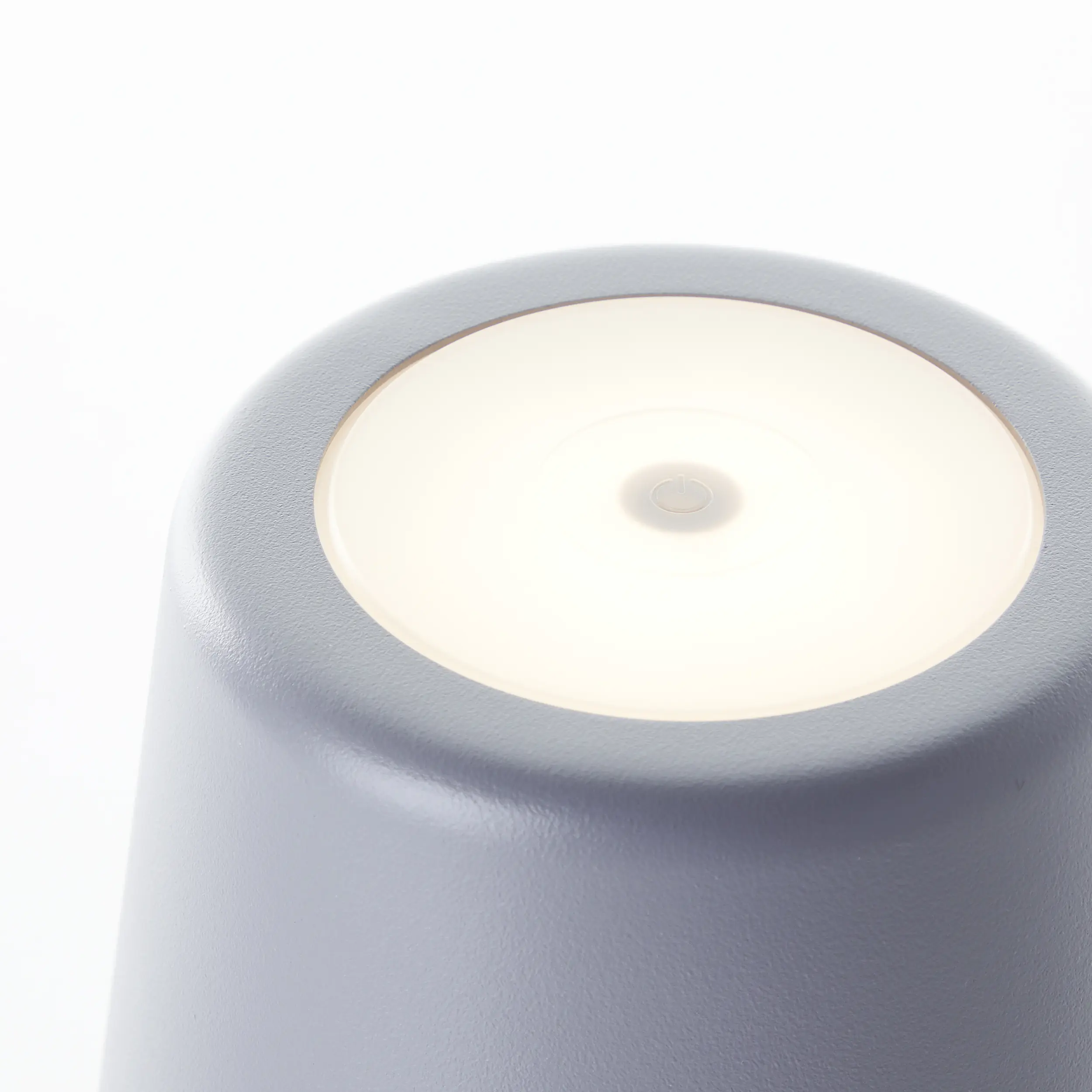 Brilliant LED Akku-Tischlampe Kaami 37 cm dimmbar USB-Kabel grau warmweiß 