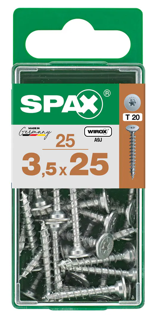Spax Möbelbauschrauben 3.5 x 25 mm TX 20 - 25 Stk.