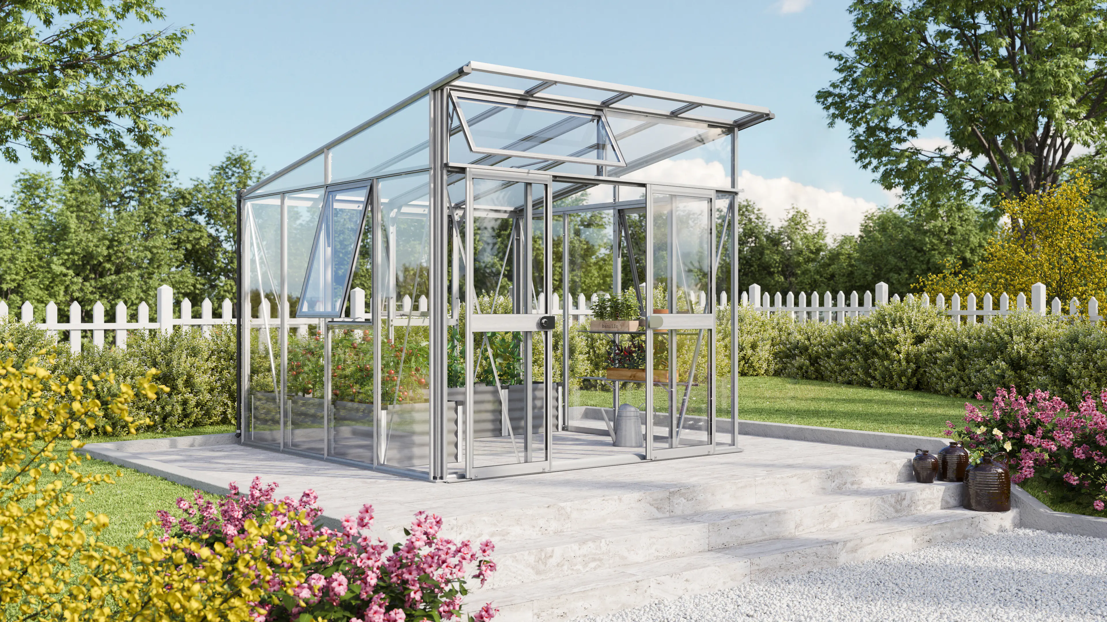 Vitavia Gewächshaus Aura 7800 275 x 270 cm 3 mm ESG 10 mm HKP