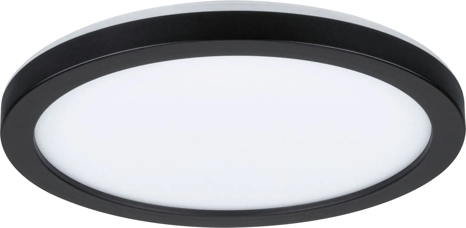 Paulmann LED Panel Atria Shine schwarz Ø 19 cm warmweiß