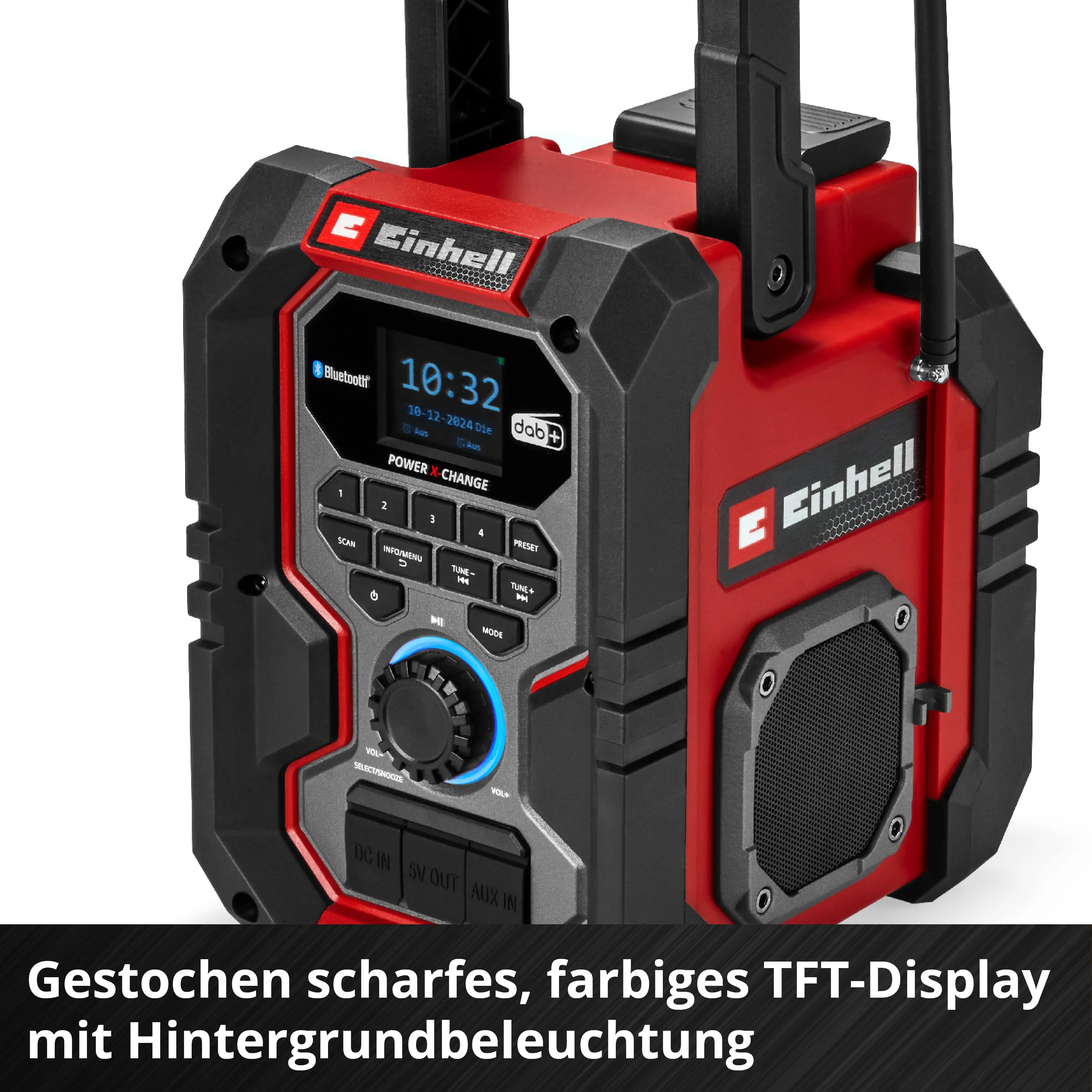 Einhell Expert Baustellenradio Akku-Radio TE-CR 18 Li DAB+/FM/BT Solo