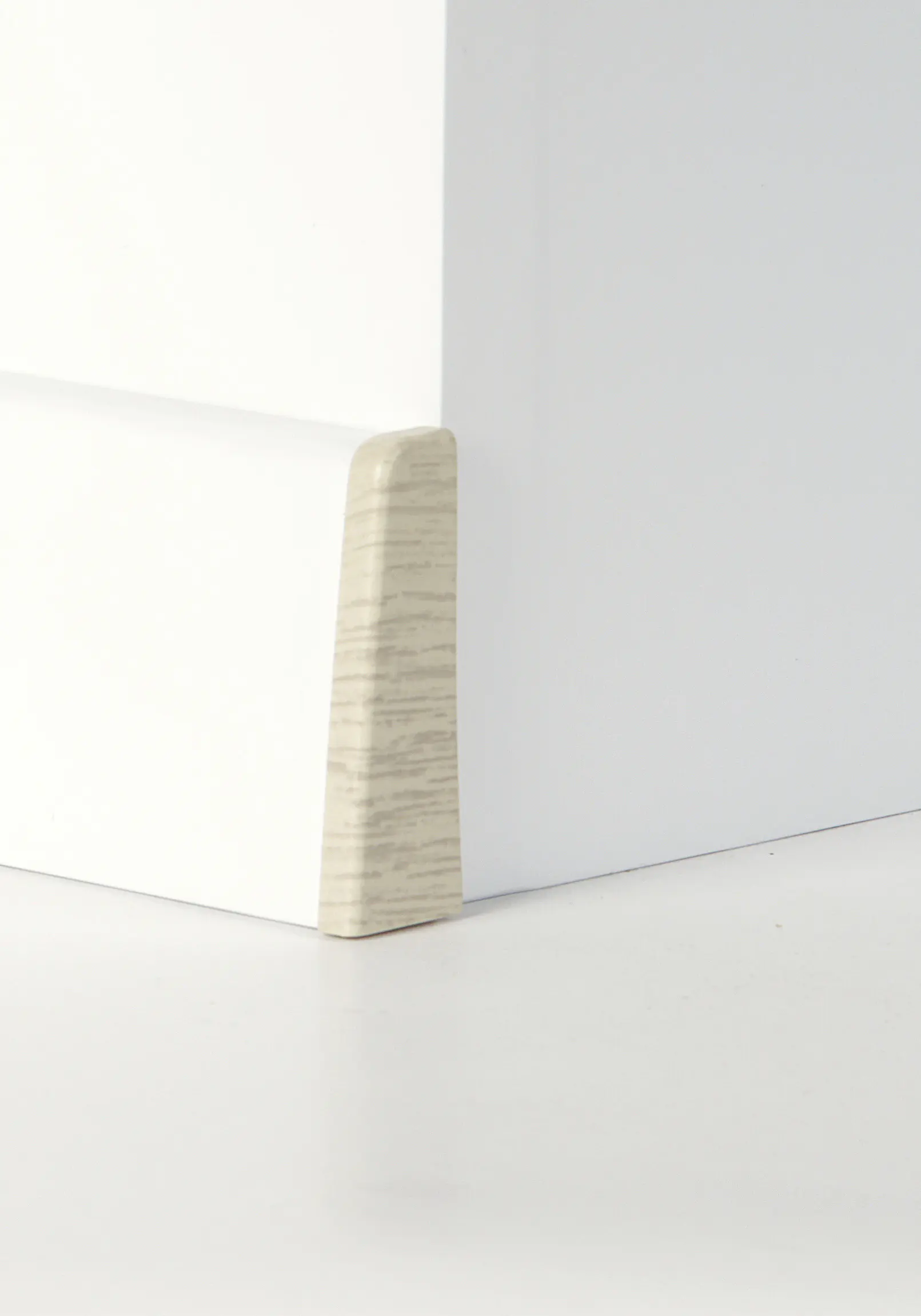 Classen Endkappe für Clip-Leiste foliert 58 x 19 mm eiche weiß Holzpore