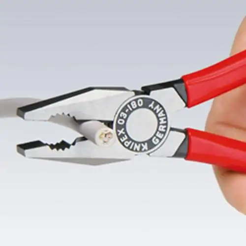 Knipex Kombizange 200 mm schwarz Mehrkomponenten-Hülle