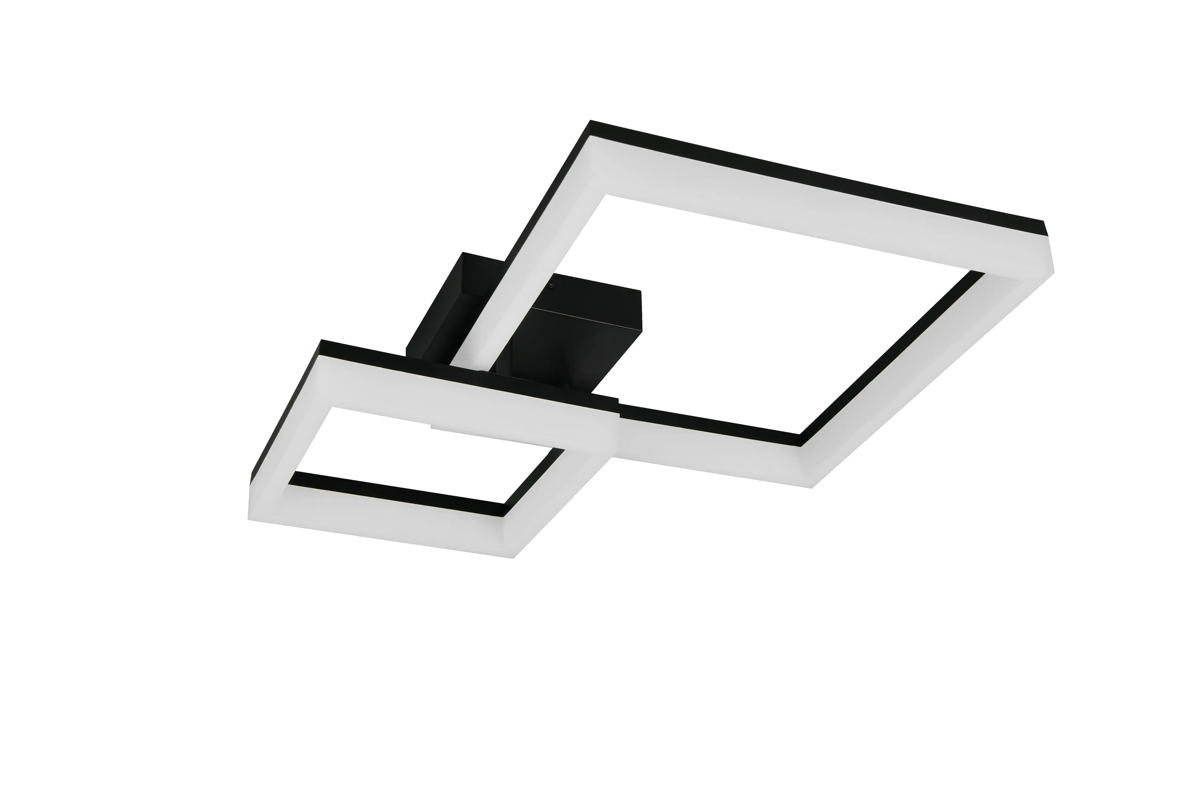 Reality LED Deckenleuchte Camino 62 x 47 cm schwarz matt 22 W warmweiß