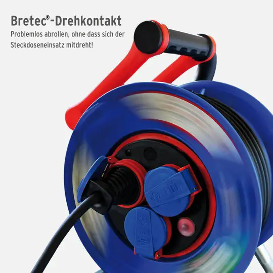 Brennenstuhl Garten-Kabeltrommel Außen 23m N05V3V3-F3G1.5 rot matt