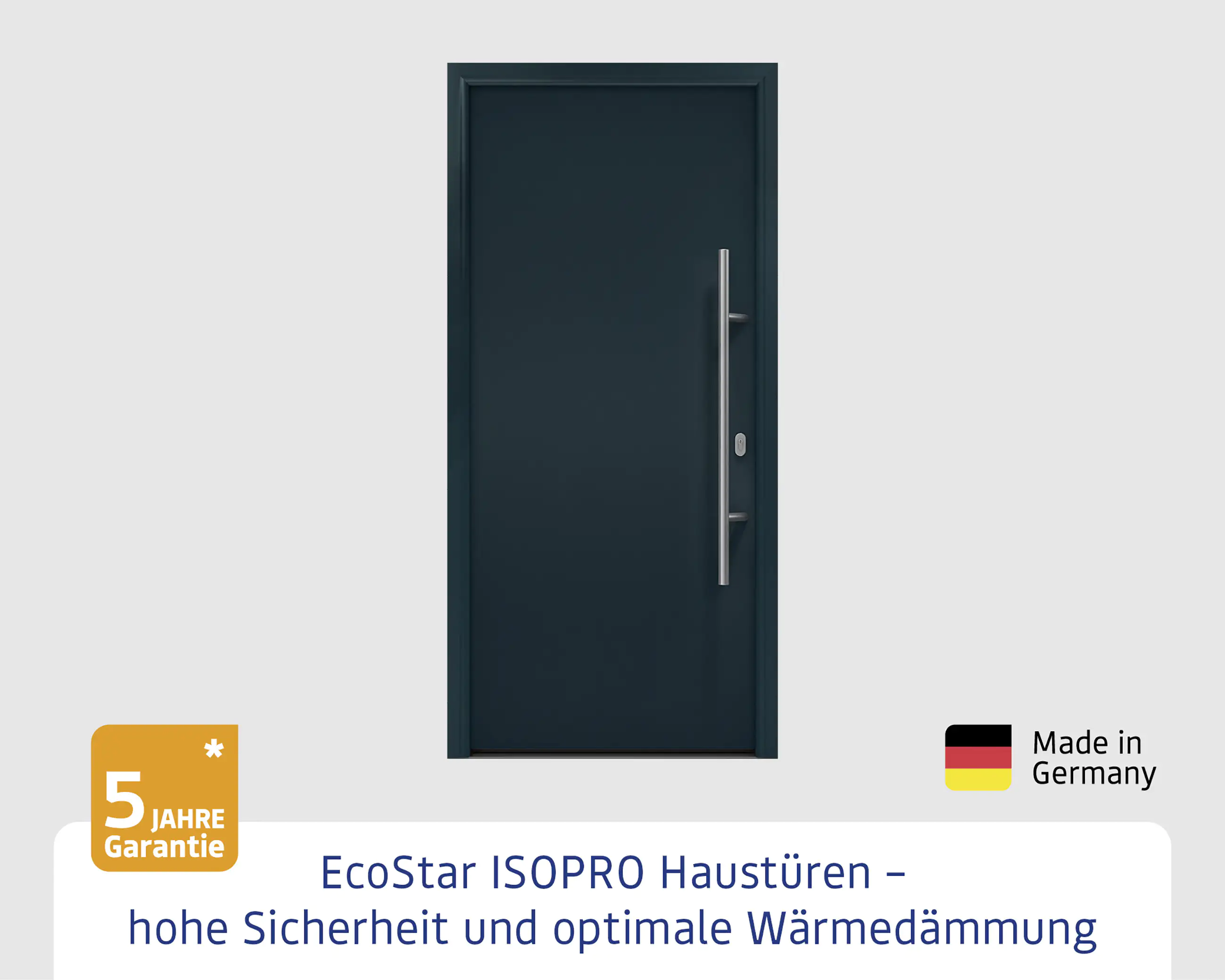 EcoStar Haustür ISOPRO IP 010 anthrazitgrau 110 x 210 cm