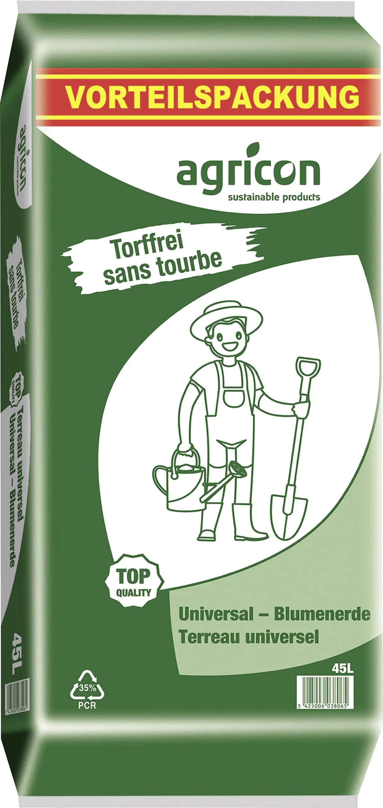 Agricon Universal Blumenerde torffrei 45 l