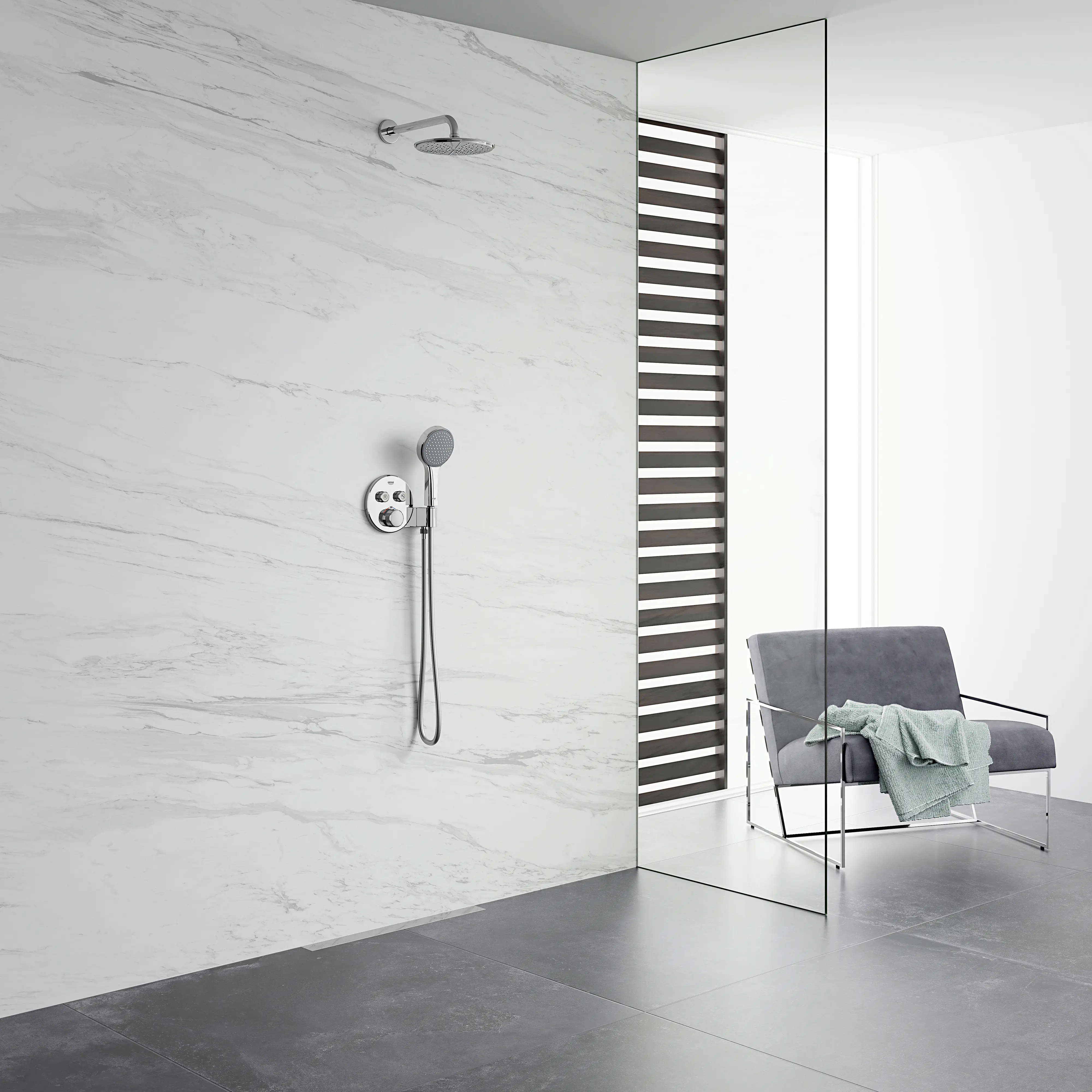 Grohe Rainshower Brausearm chrom, Ausladung 286 mm