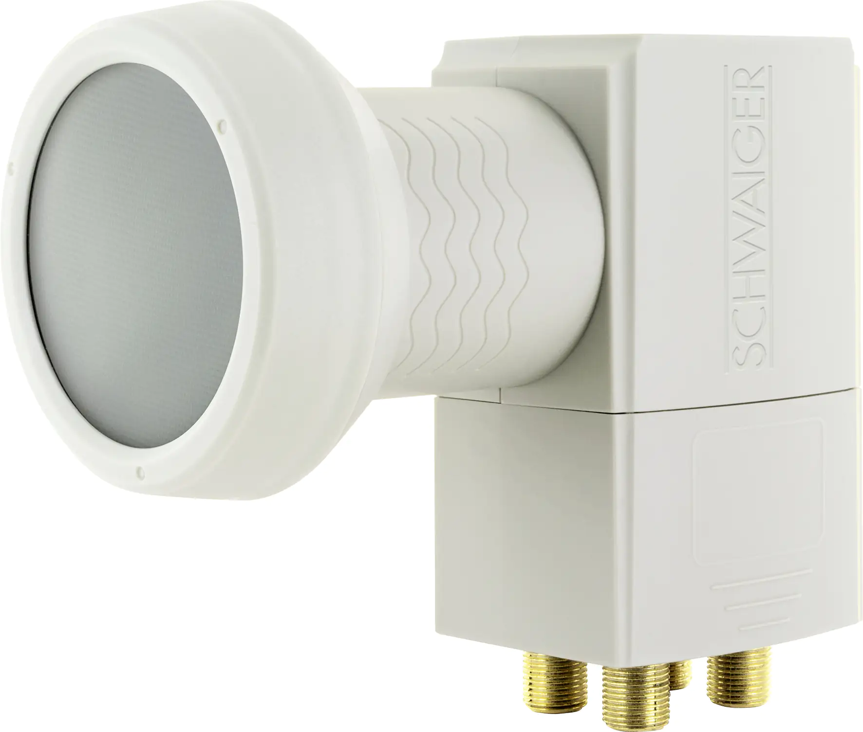 Schwaiger Quattro LNB digital hellgrau, 4 Teilnehmer
