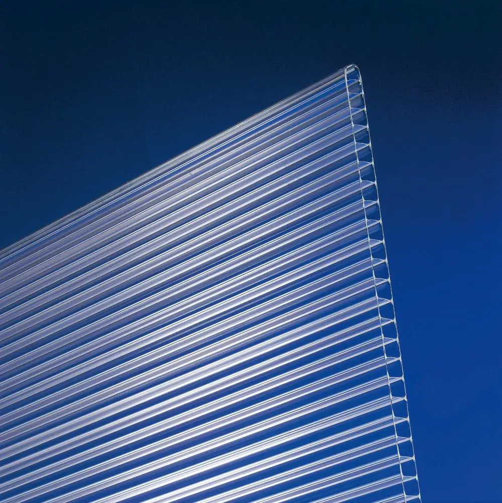 Gutta Polycarbonat-Doppelstegplatte 350 x 105 cm 10 mm klar