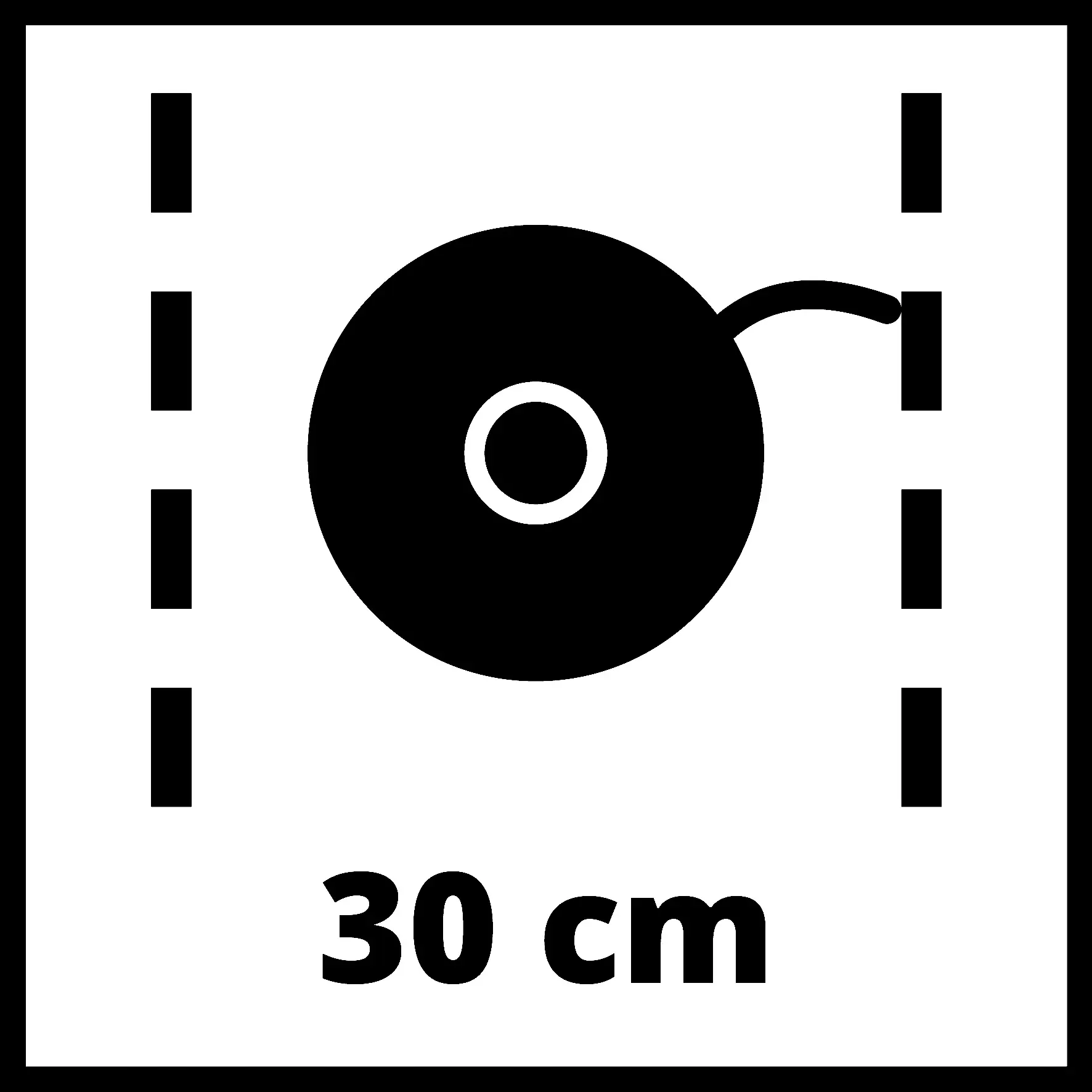 Einhell Akku Rasentrimmer GE-CT 18/30 Li-Solo 30 cm Schnittkreis