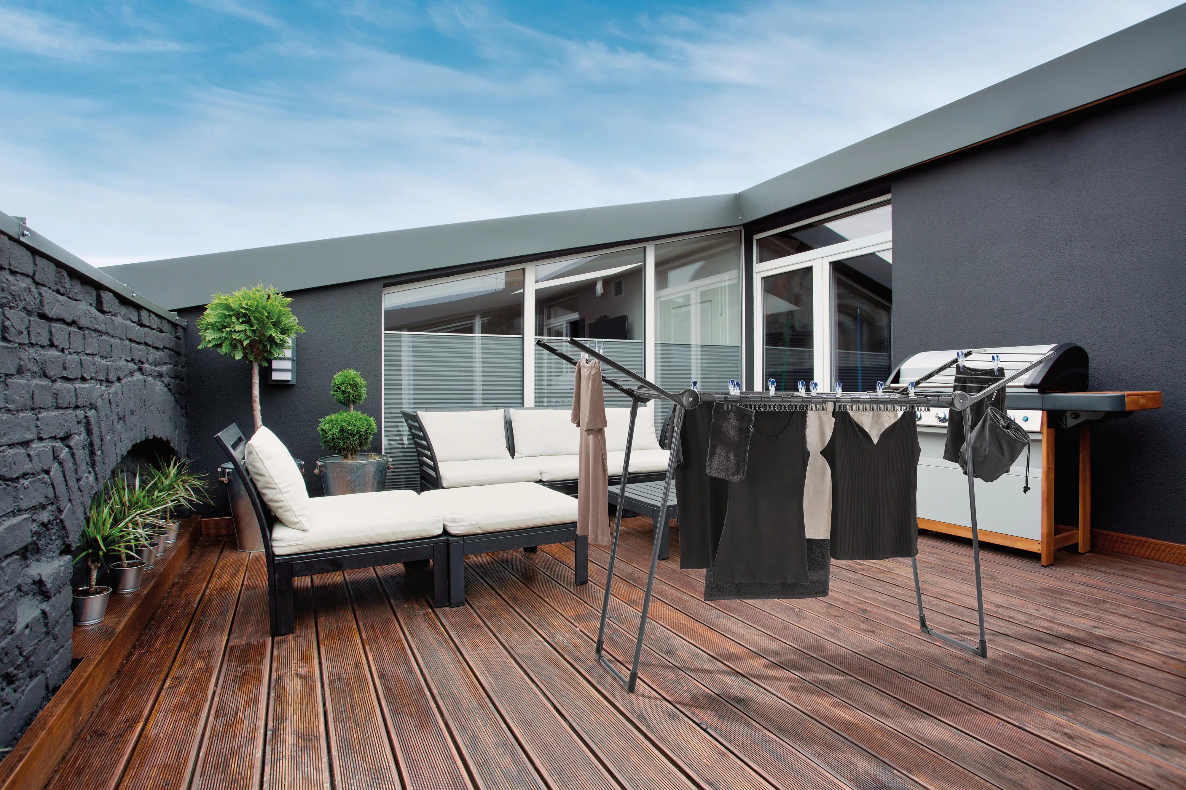 Leifheit Wäscheständer Pegasus 150 Solid Black
