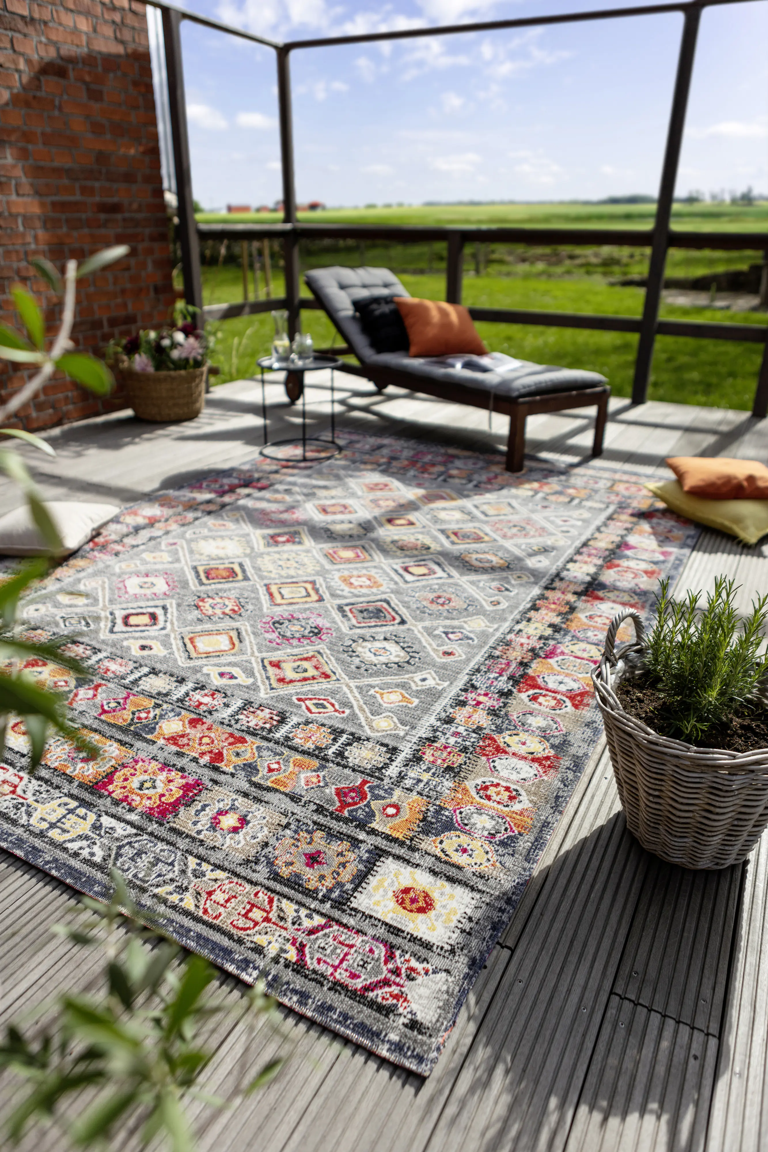 Andiamo In- und Outdoorteppich Bonnie multicolor hell, 120 x 170 cm