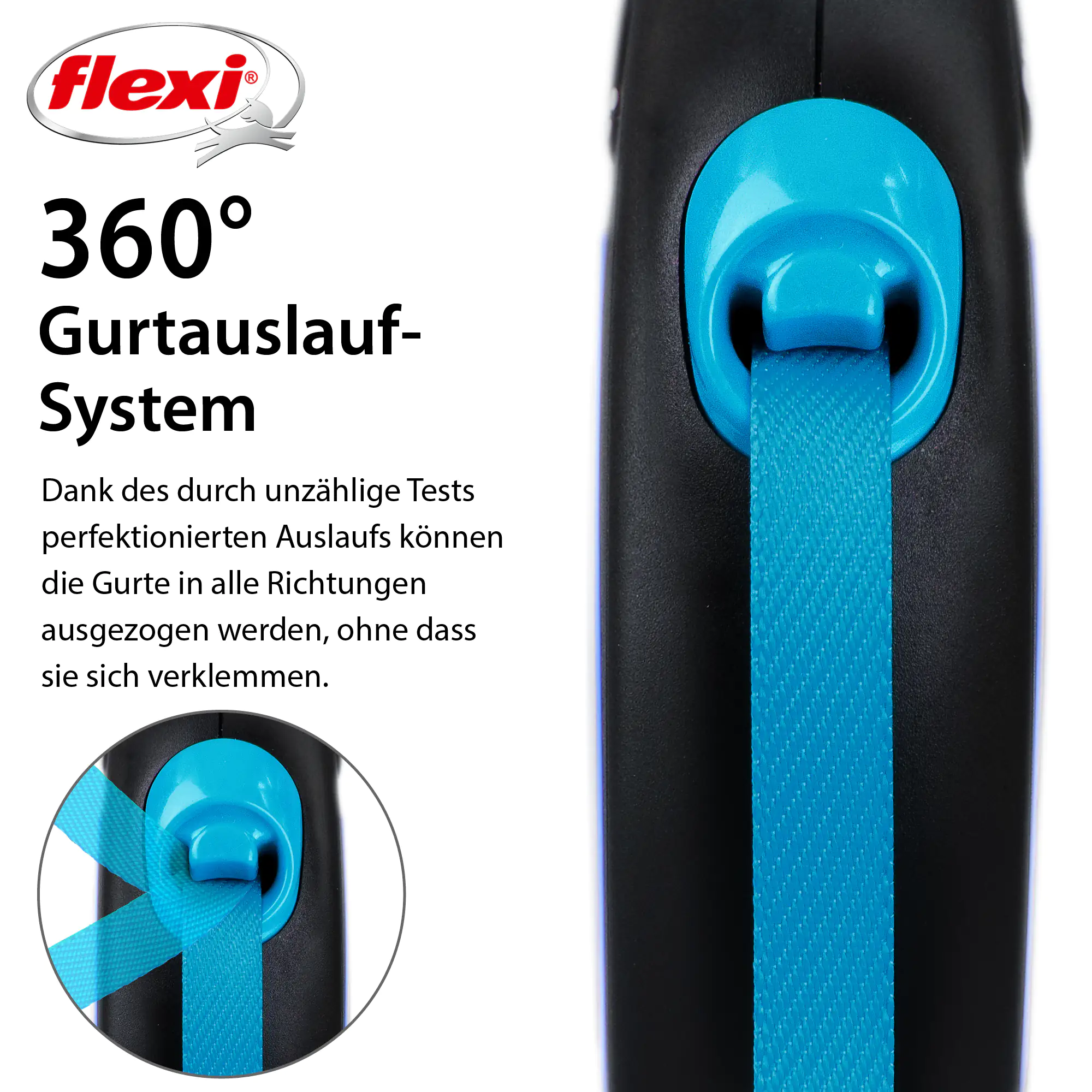 Flexi Hundeleine New Neon Gurt S neonblau