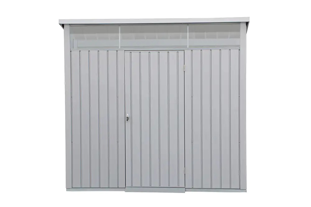 Duramax Metallgerätehaus Palladium silber/grau 249 x 209 cm