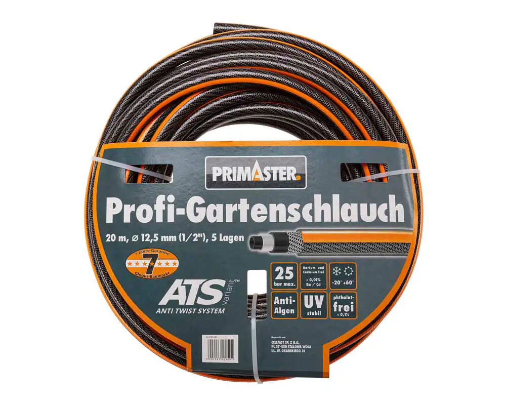 Primaster Profi-Gartenschlauch 20 m Ø 12,7 mm (1/2")