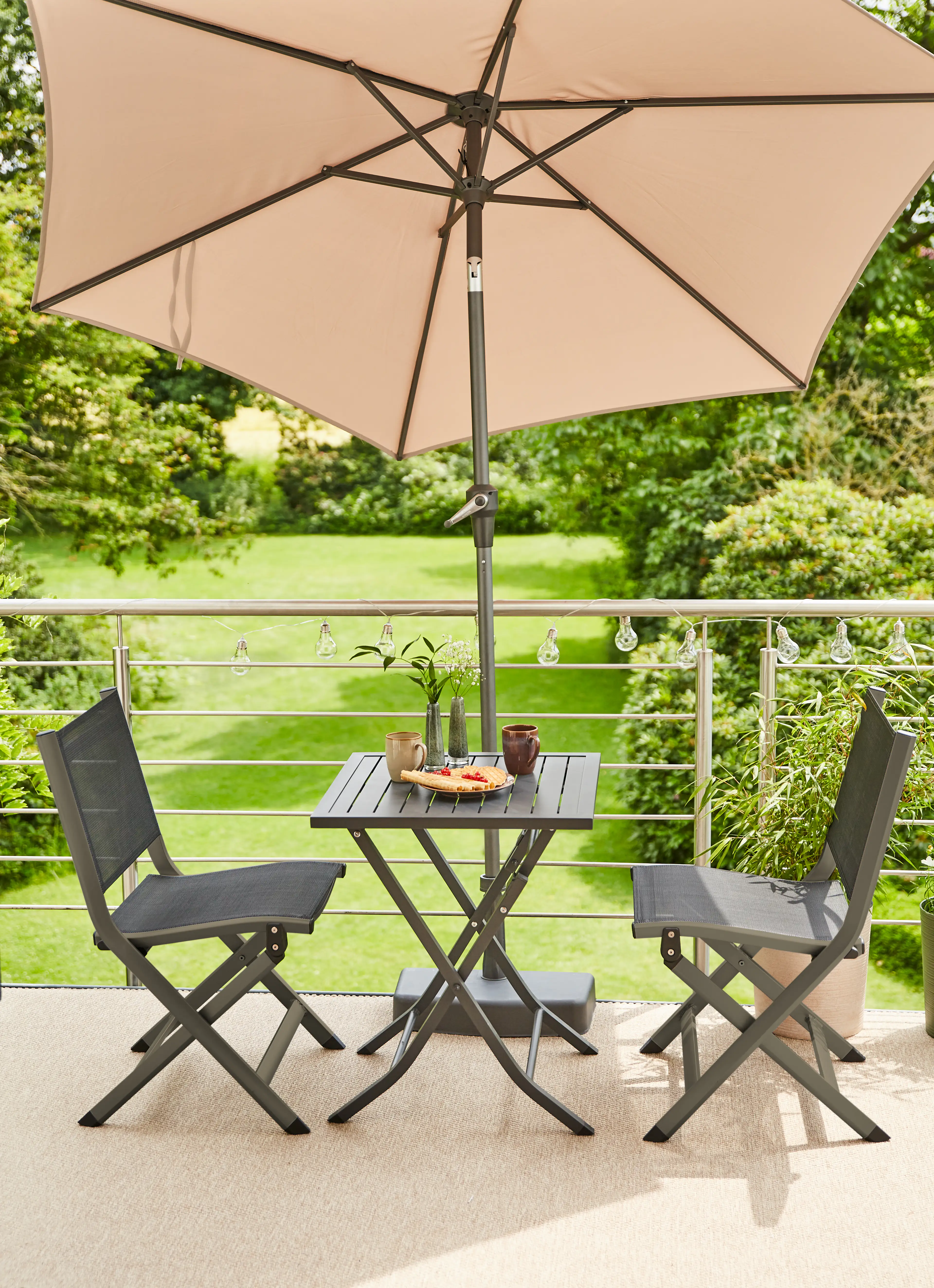 Siena Garden Sonnenschirm Avio taupe Ø 250 cm