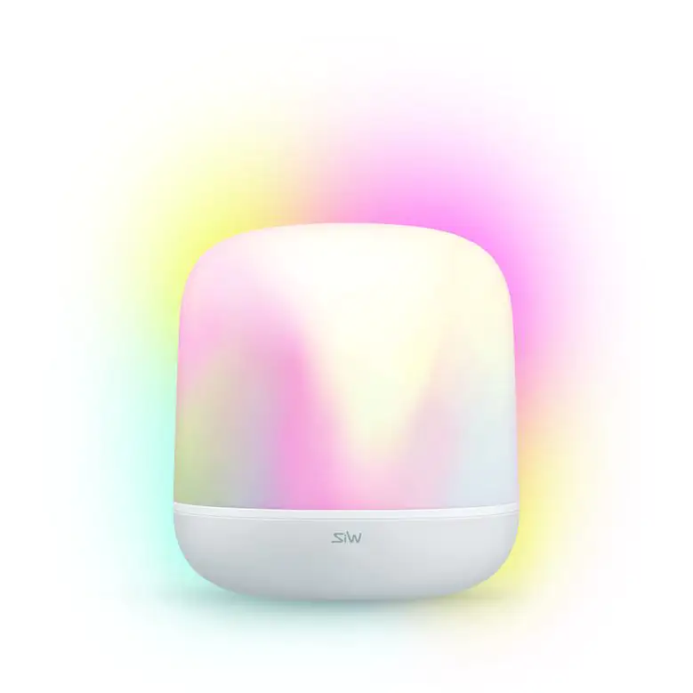 WiZ LED Tischleuchte Hero weiß dimmbar RGBW WiZ Connected